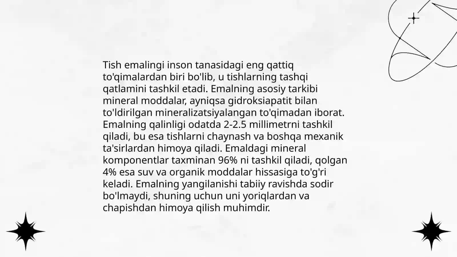 Tishning qattiq toʻqimalari emal sement Dentinlarning rivojlanishi 4