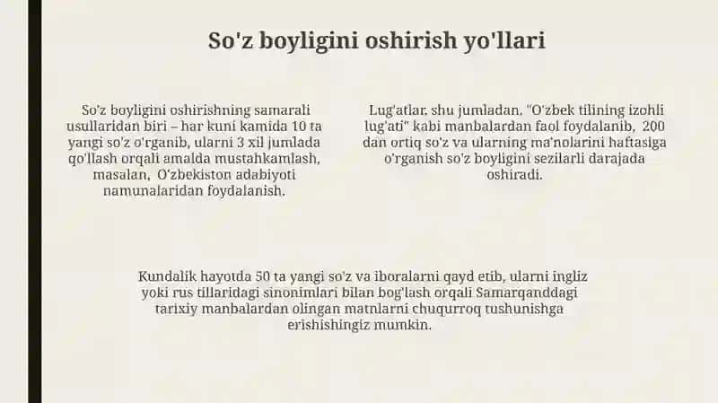 Nutqni oʼstirish va boyitish usullari 4