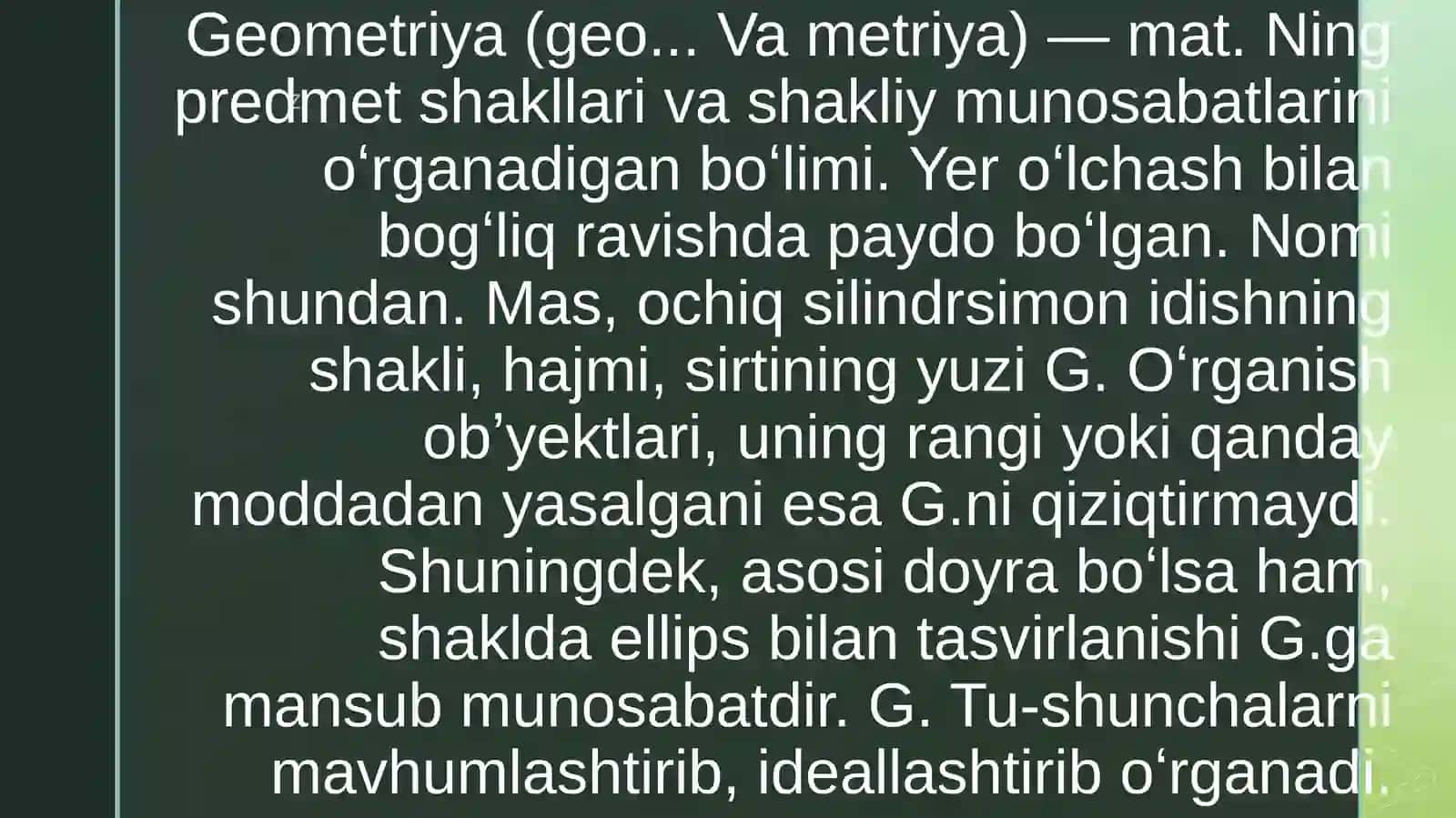 Geometriyadan tayyorlagan Mustaqil ishi 4
