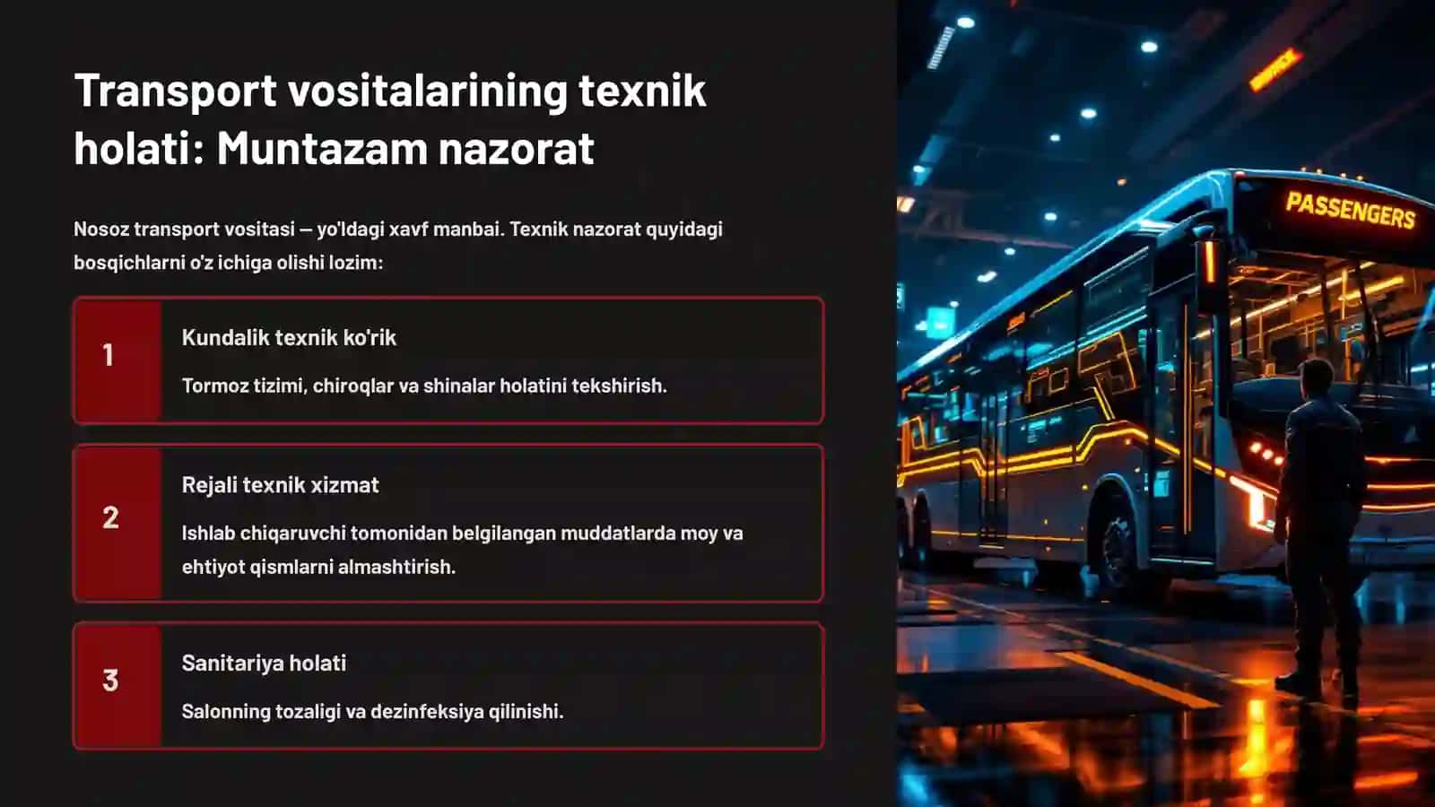 Harakat xavfsizligi talablari: Asosiy tamoyillar 4