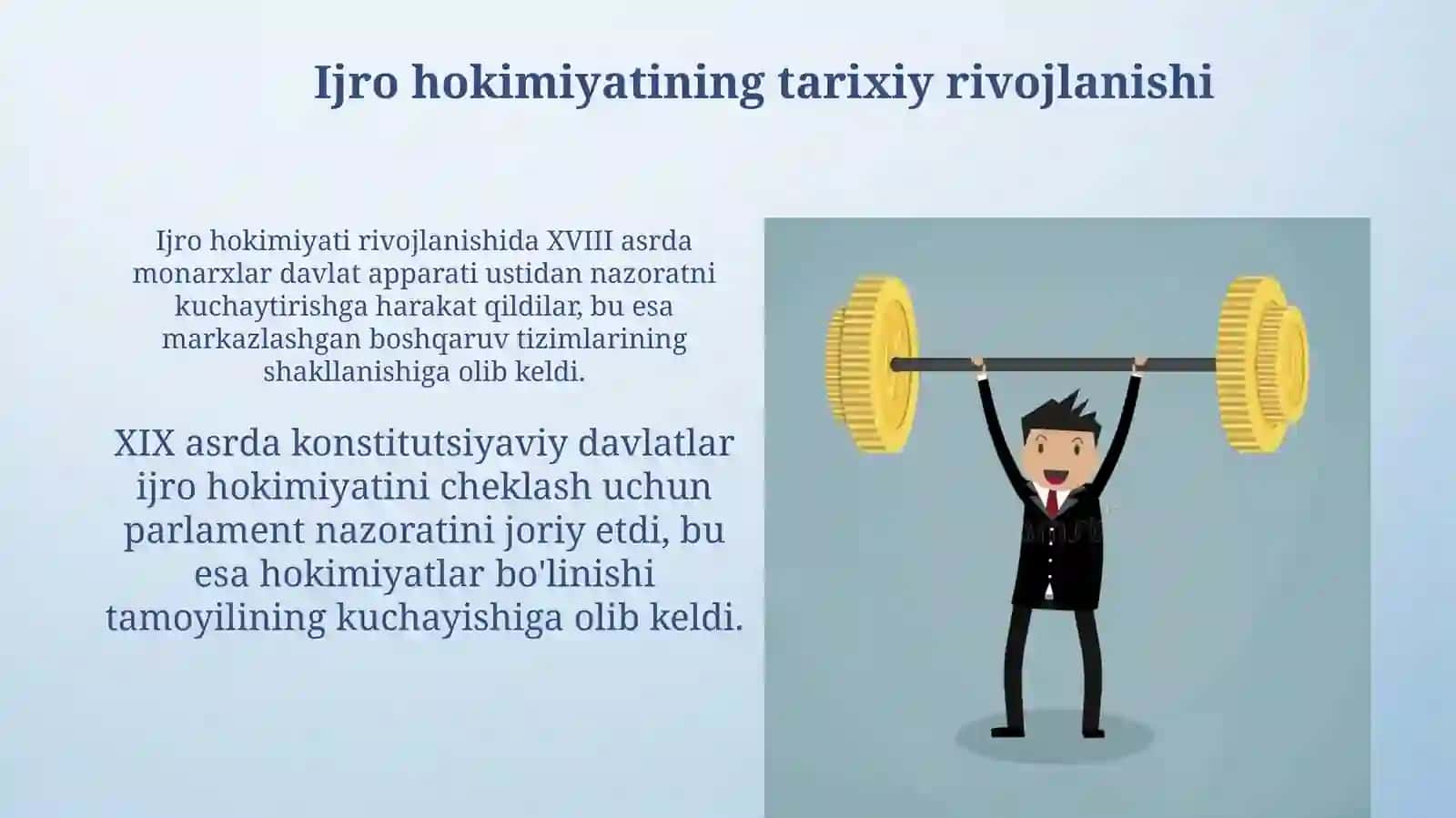 Ijroiya hokimiyat tushunchasi 4