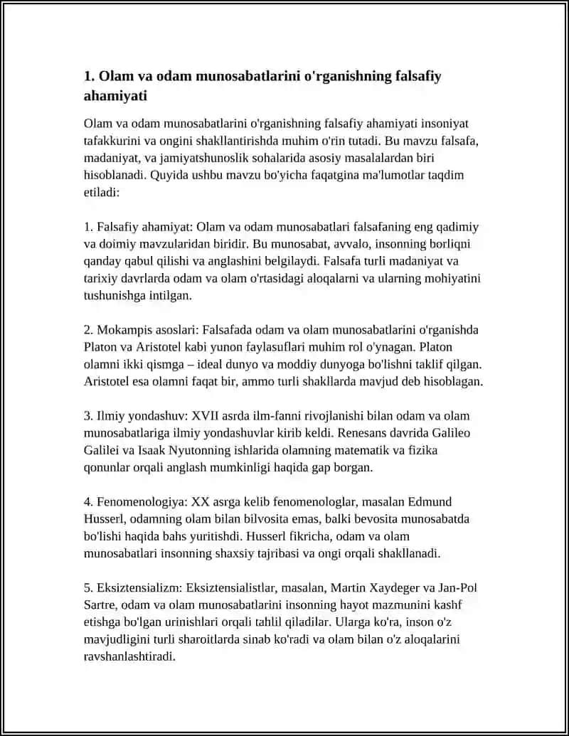 OLAM VA ODAM MUNOSABATLARINI ORGANISHNING AHAMIYATI 4