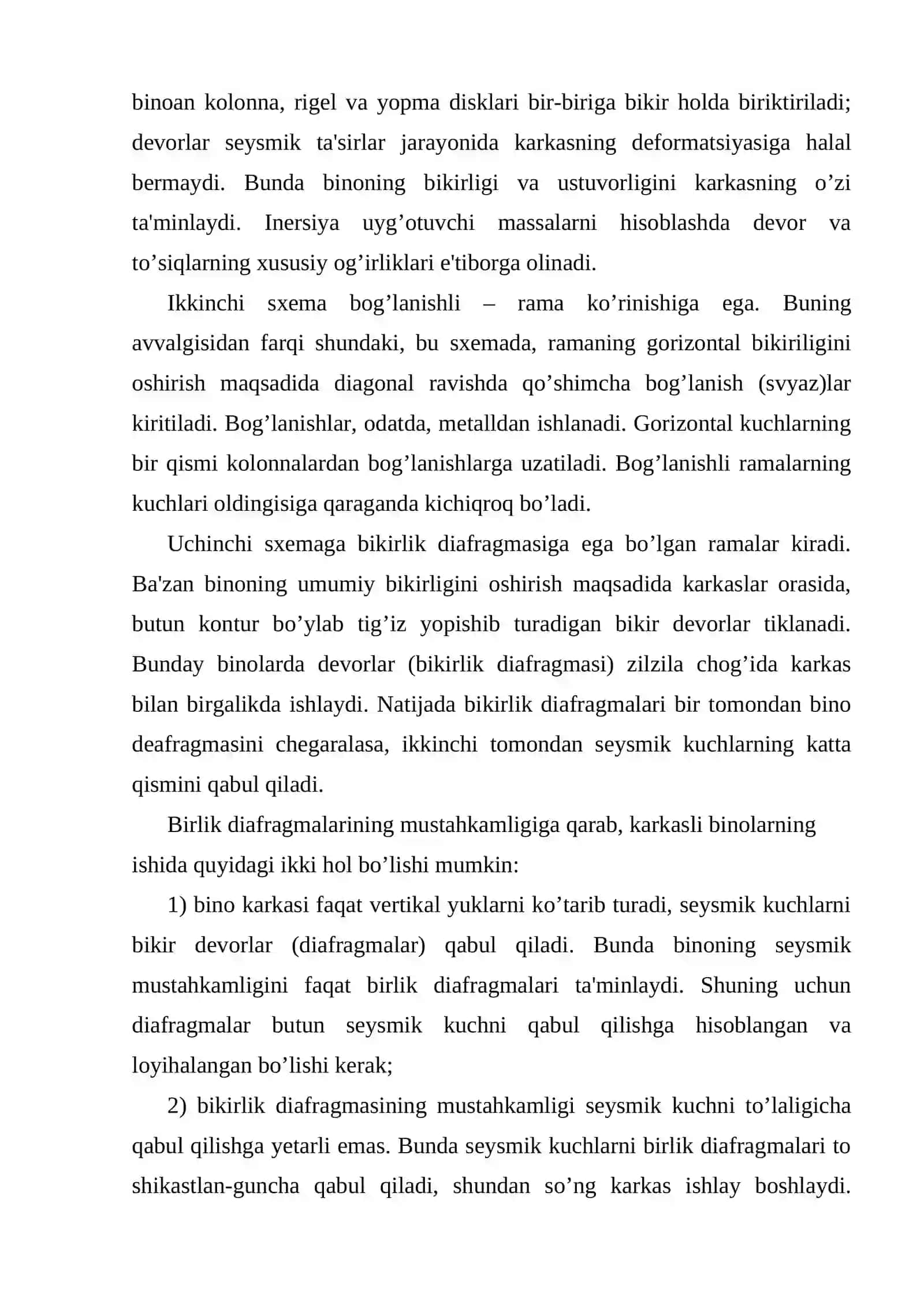KARKAZSIZ MONOLIT, TOSH G'ISHT DEVORLI VA HAJMIY BINO VA INSHOOTLAR 4