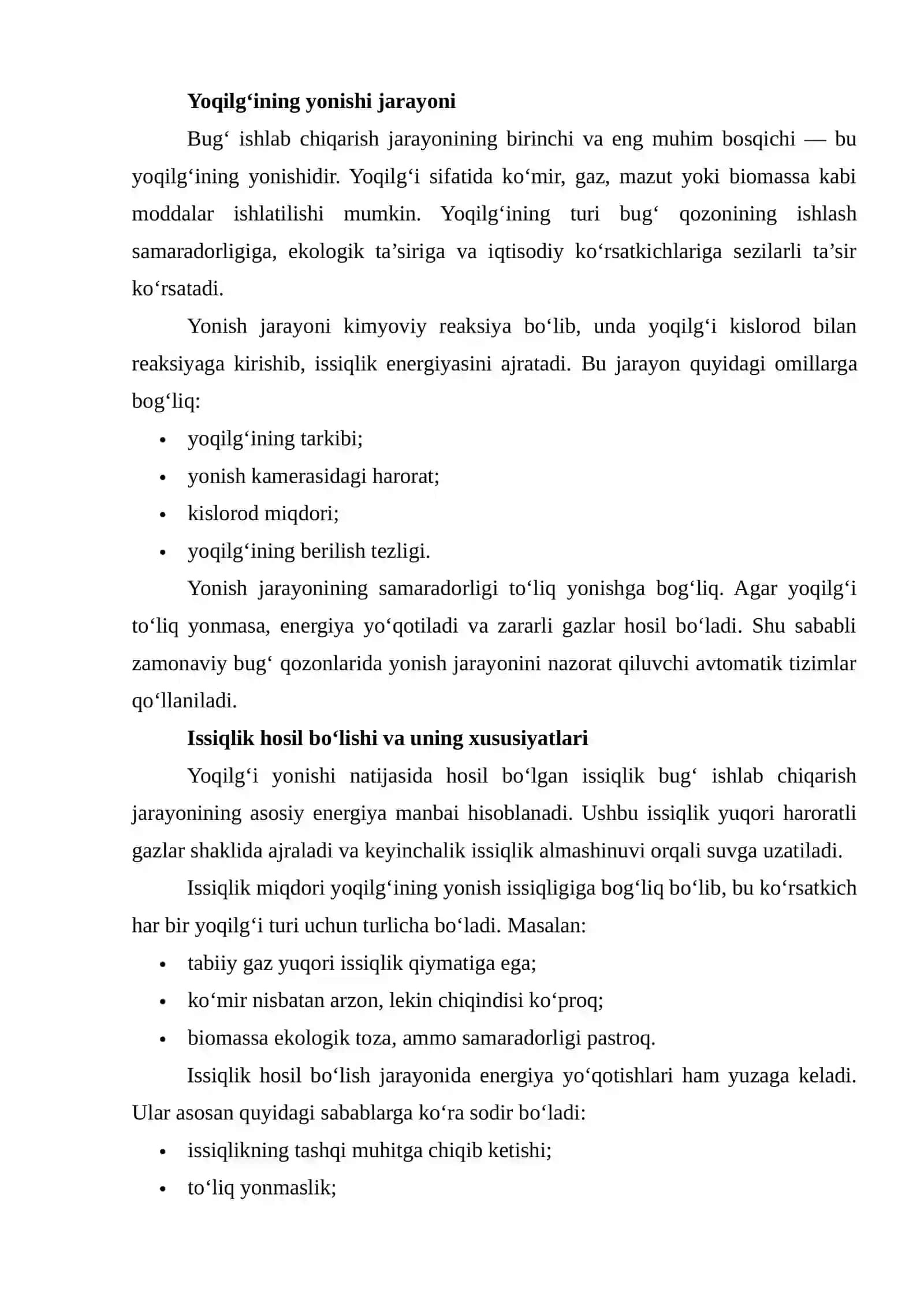 Bug‘ ishlab chiqarish jarayonini modellashtirish 4