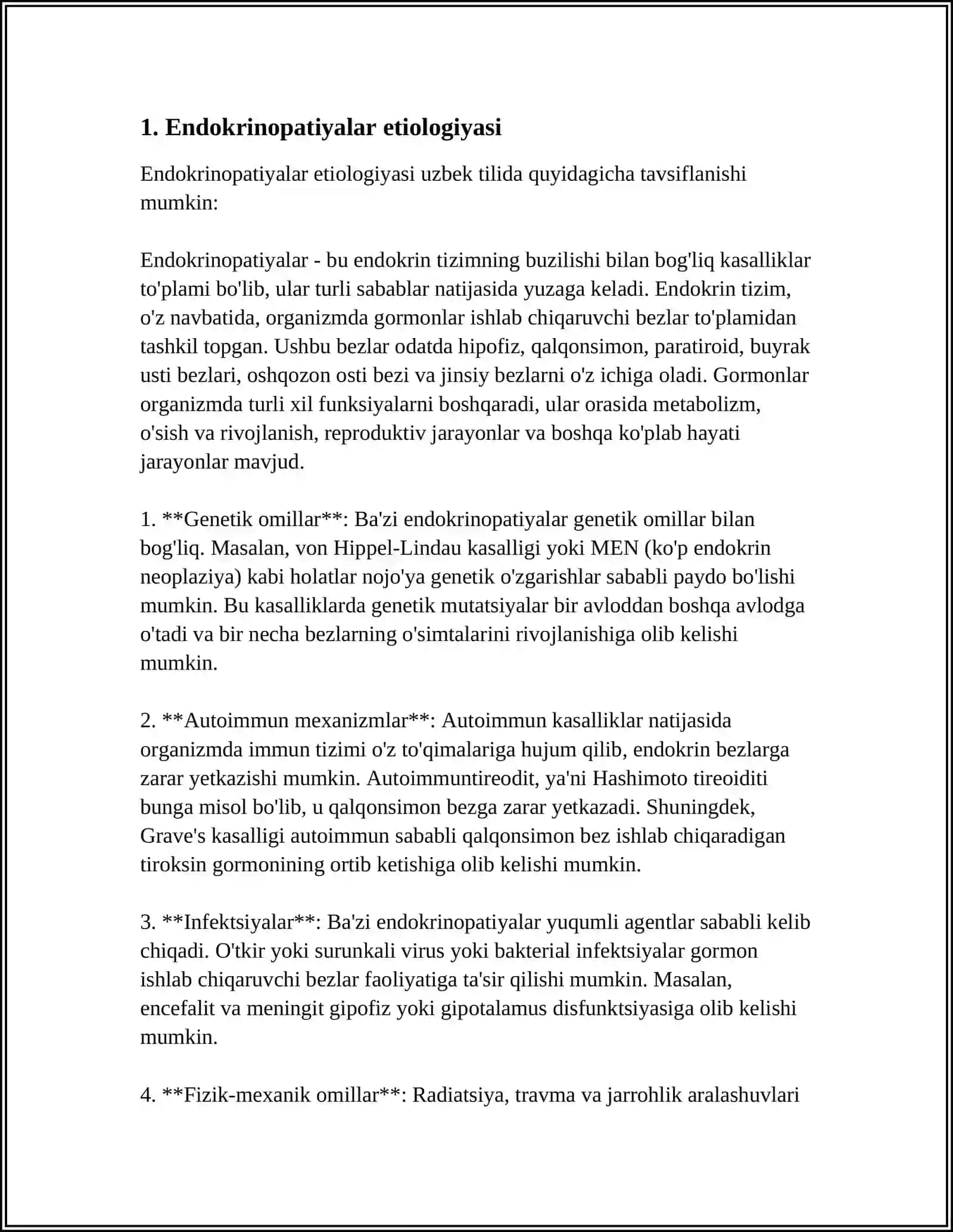 ENDIKRINOPATIYALARNI UMUMIY ETIOLOGIYASI VA PATAGENEZI 4