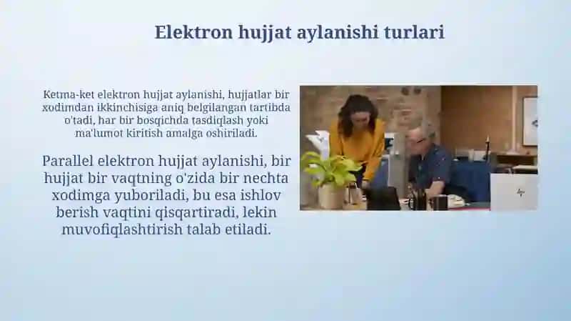 Elektron hujjat aylanishi 4