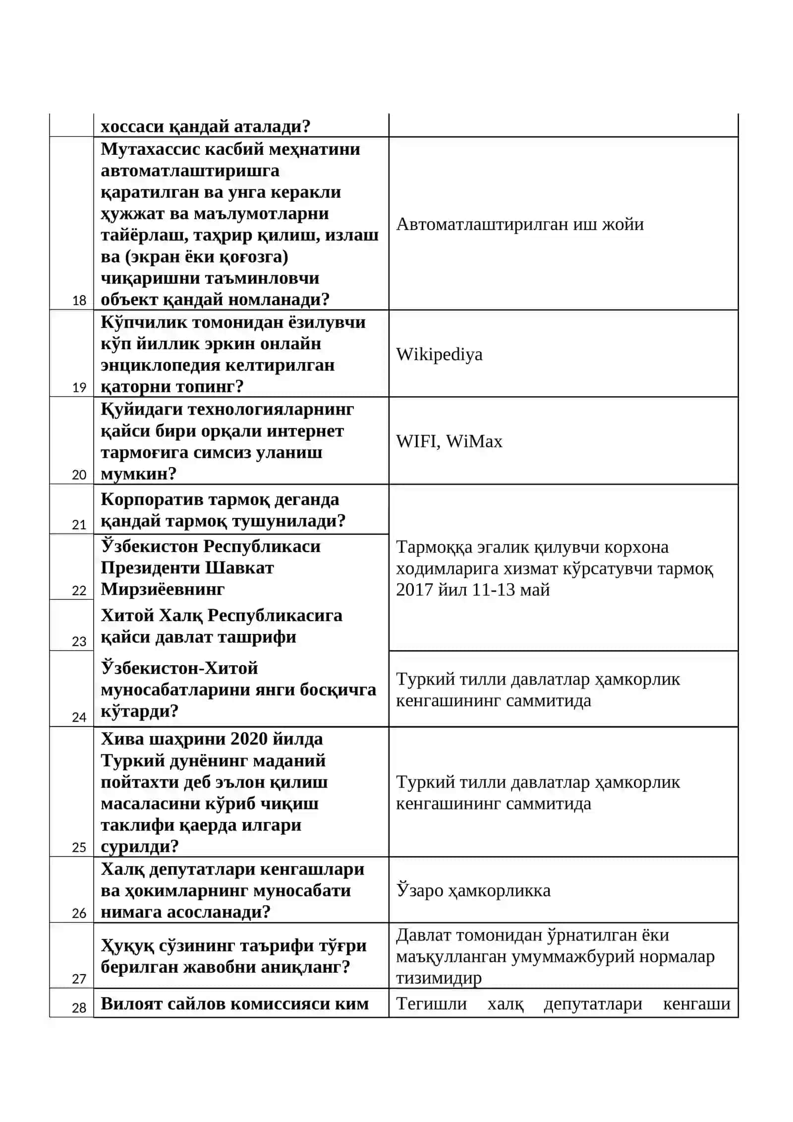 2026-eng yangi argos test savollariga javoblar tayyorlanish uchun 4