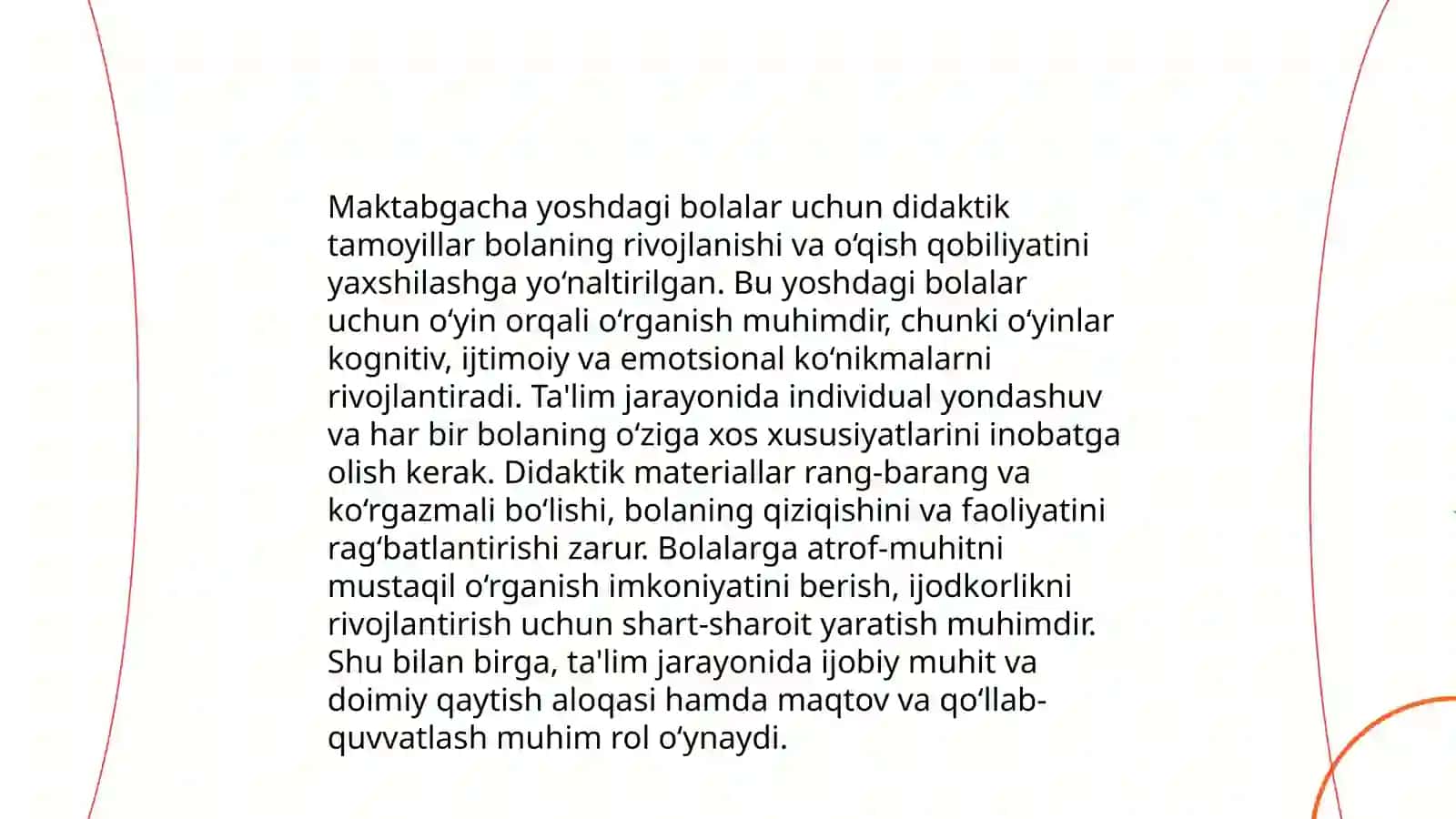 Maktabgacha yoshdagi bolalarda matematik tasavvurlarni shaklantirishda ta'limning asosiy didaktik tamoillari 4