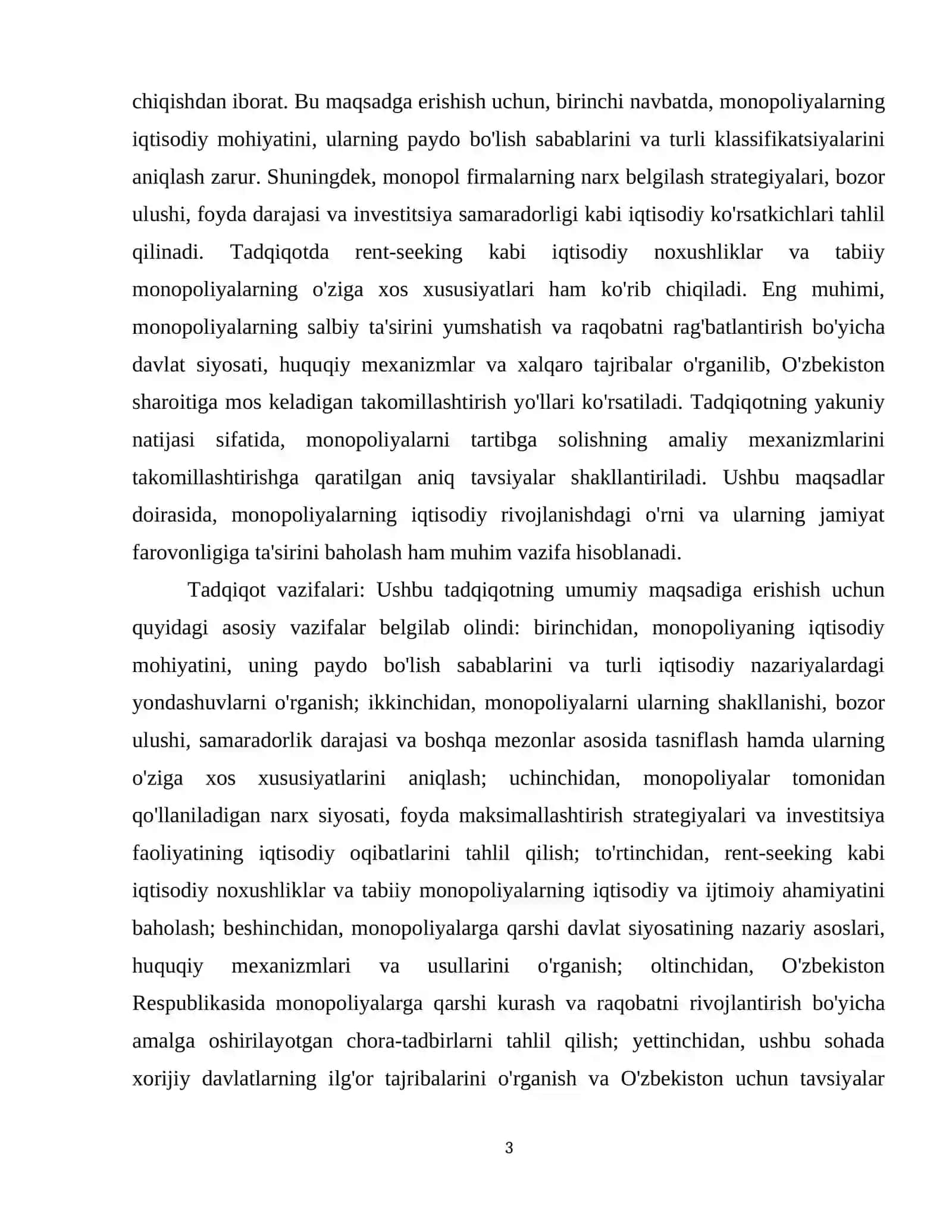 Monopoliyalar, ularning amal qilish va tartibga solish xususiyatlari 4