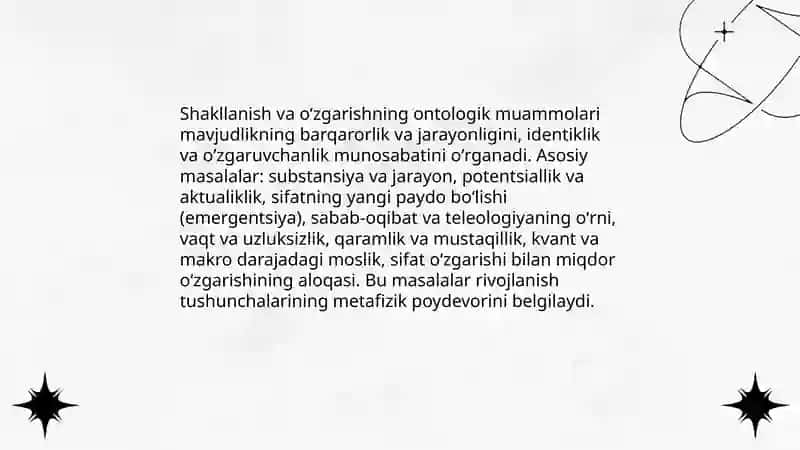 Falsafada shakllanish 4