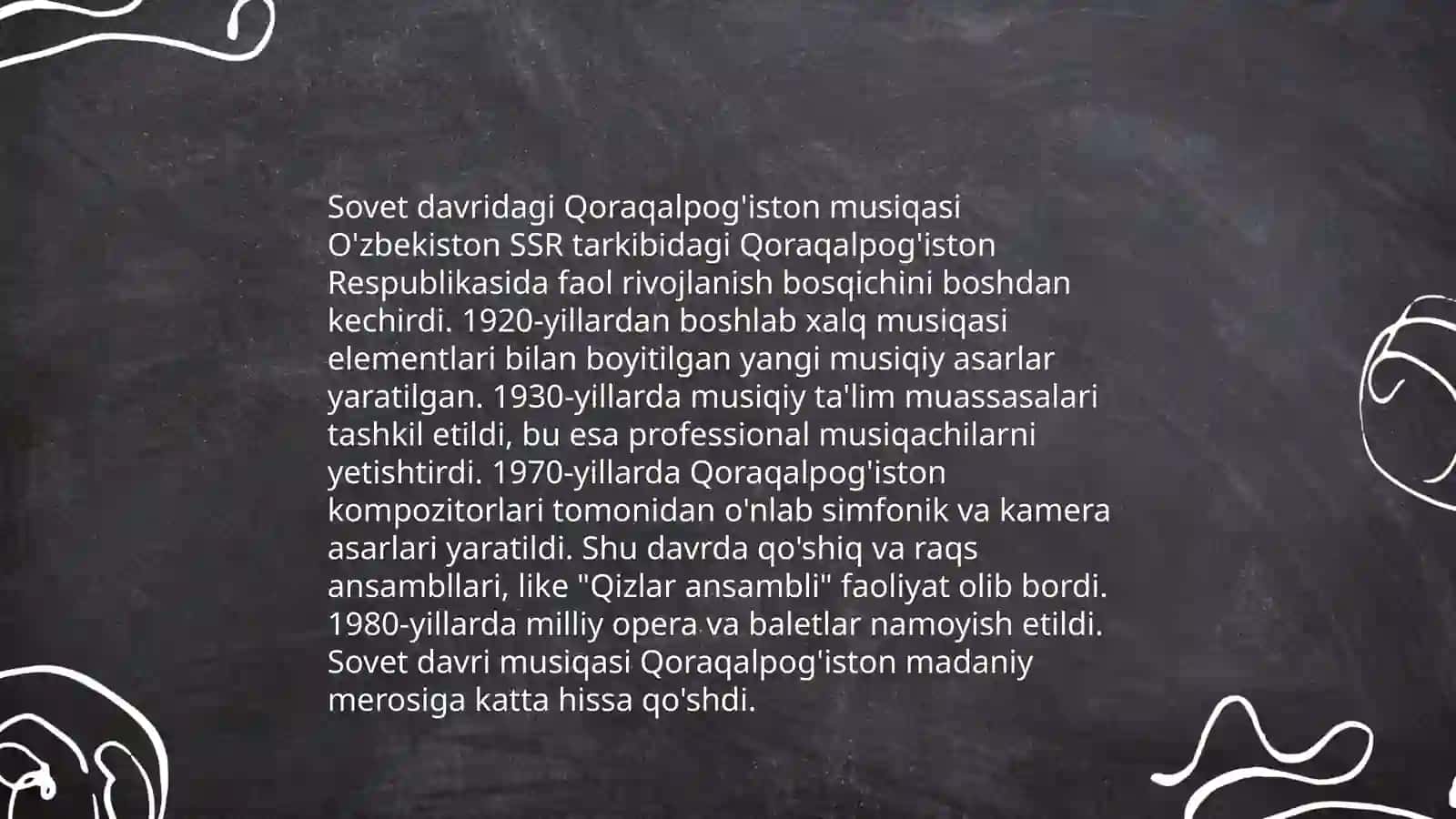Sovet hukumati davrida Qoraqalpoqg'iston madaniyati 4