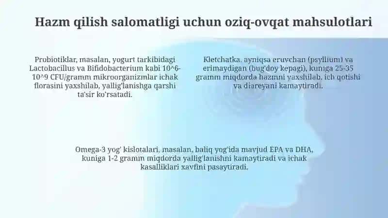 Enterit va kolit ich ketishi ich qotishiga chalinmaslig uchun nima yeyish kerak 4