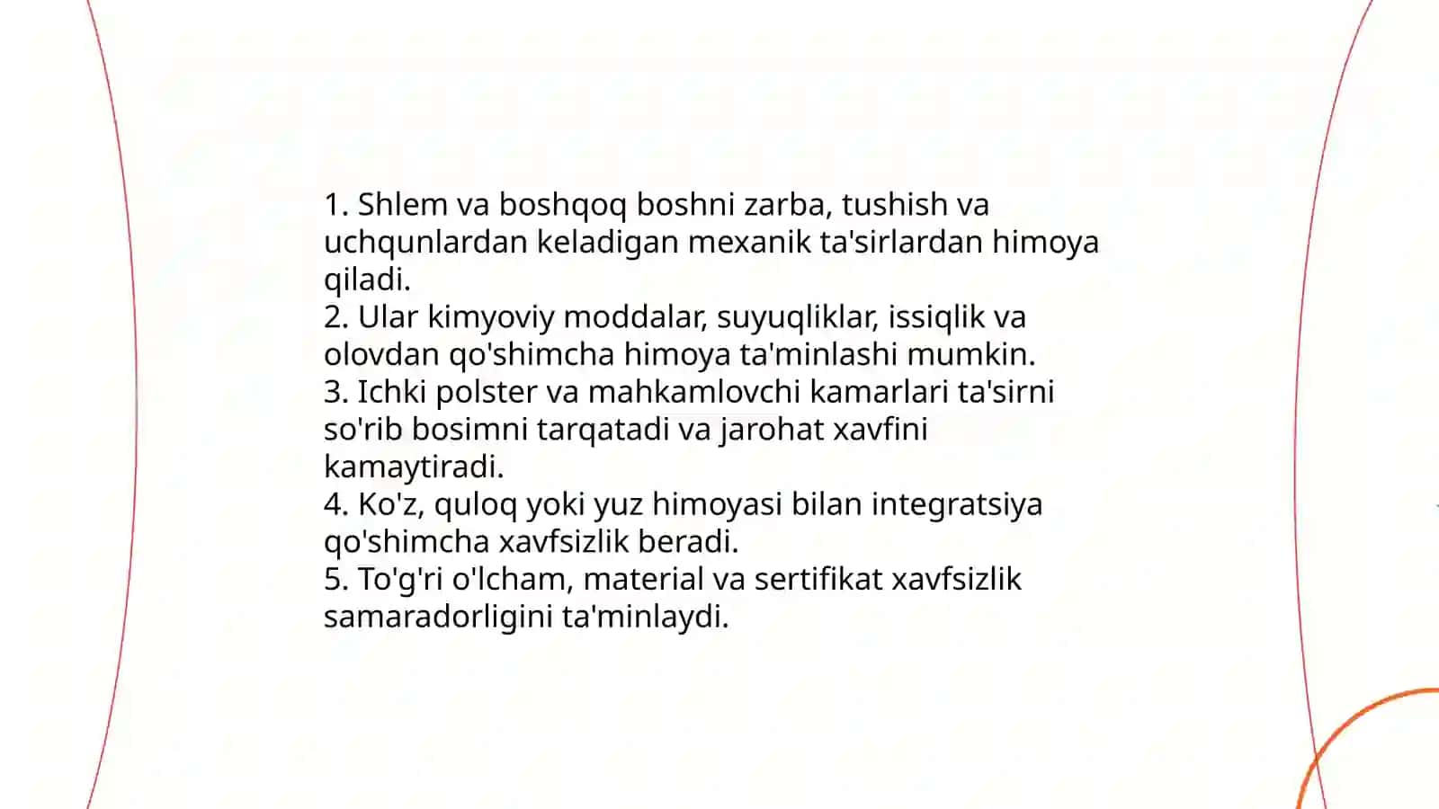 Shaxsiy himoya vositalari va ularning asosiy vazifalari 4