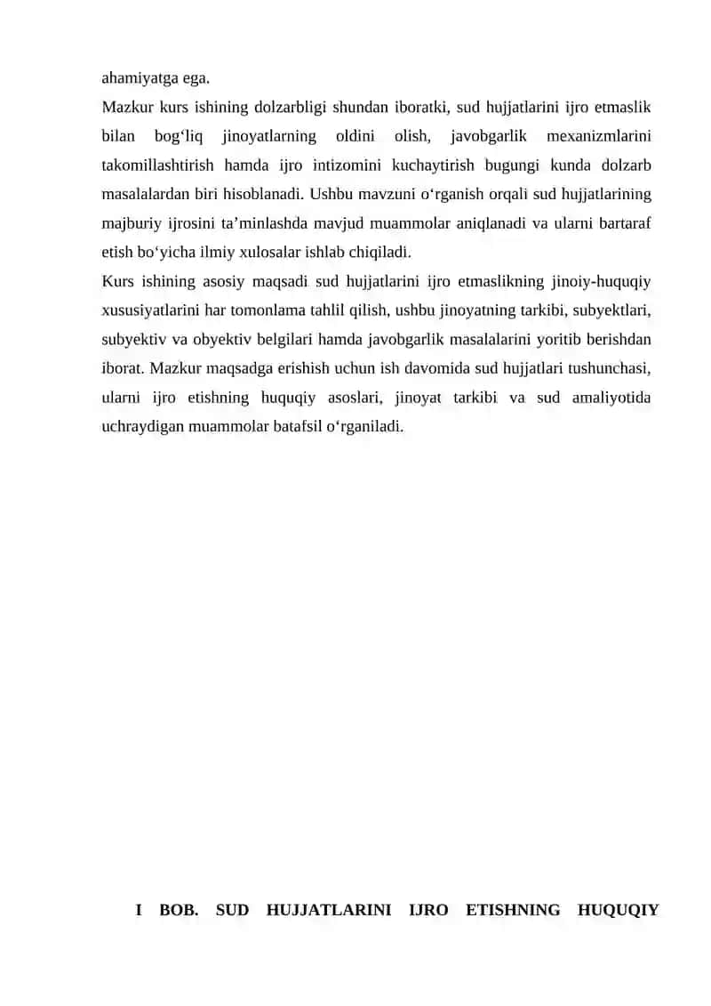 Sud hujjatlarini ijro etmaslikning jinoiy huquqiy xususiyatlari. 4