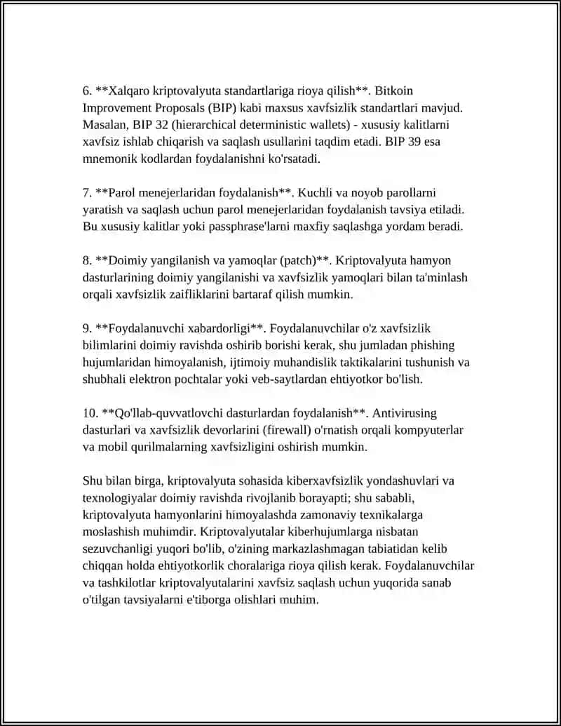 Kriptovalyutalar va Kiberxavfsizlik: Himoya va Firibgarlikka Qarshi Kurashish Usullari 4