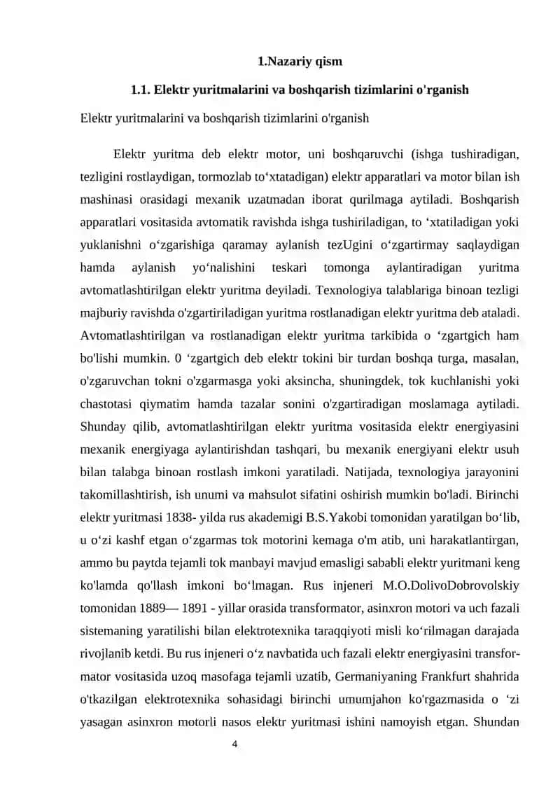 Elektr yuritmalari 4