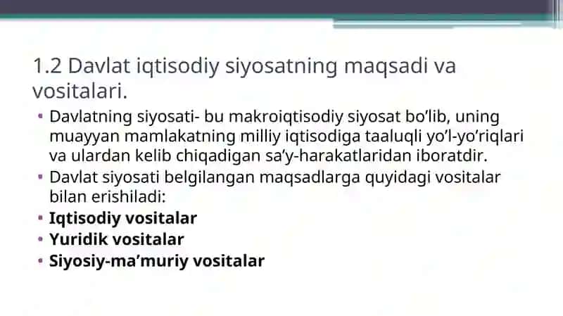 Davlat tomonidan iqtisodiyot boshqarishning nazariy asoslari 4