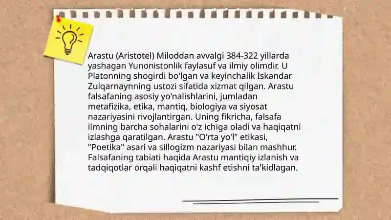 Falsafaning mohiyatiga oid Sharq va G'arb mutafakkirlarining tariflarini tasniflash 4