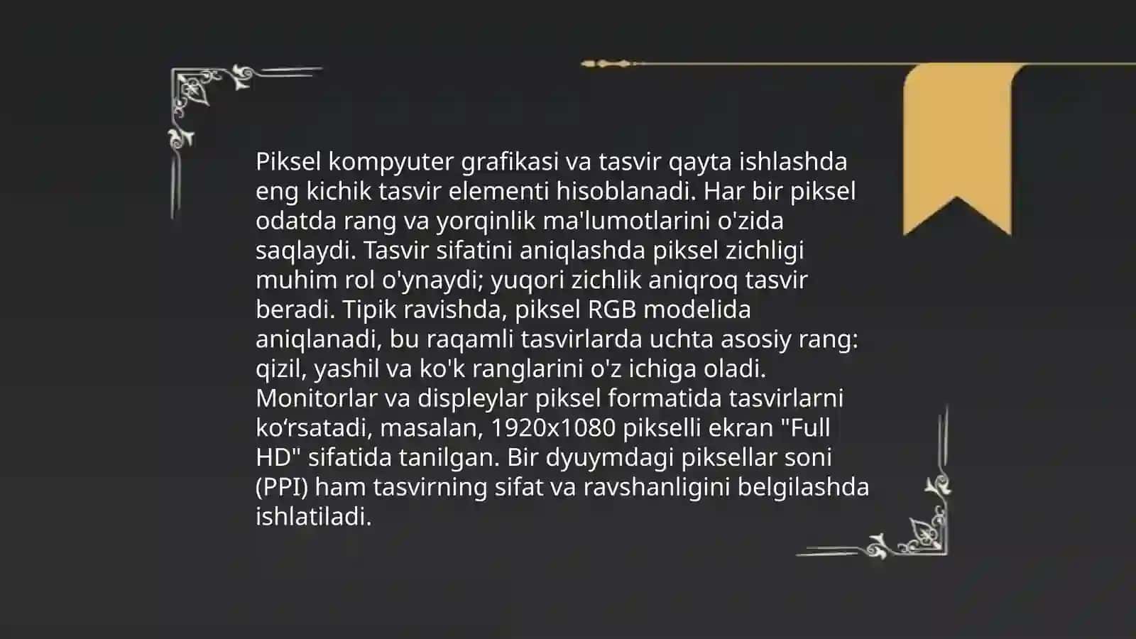 Grafik axborotni kodlash asoslari 4