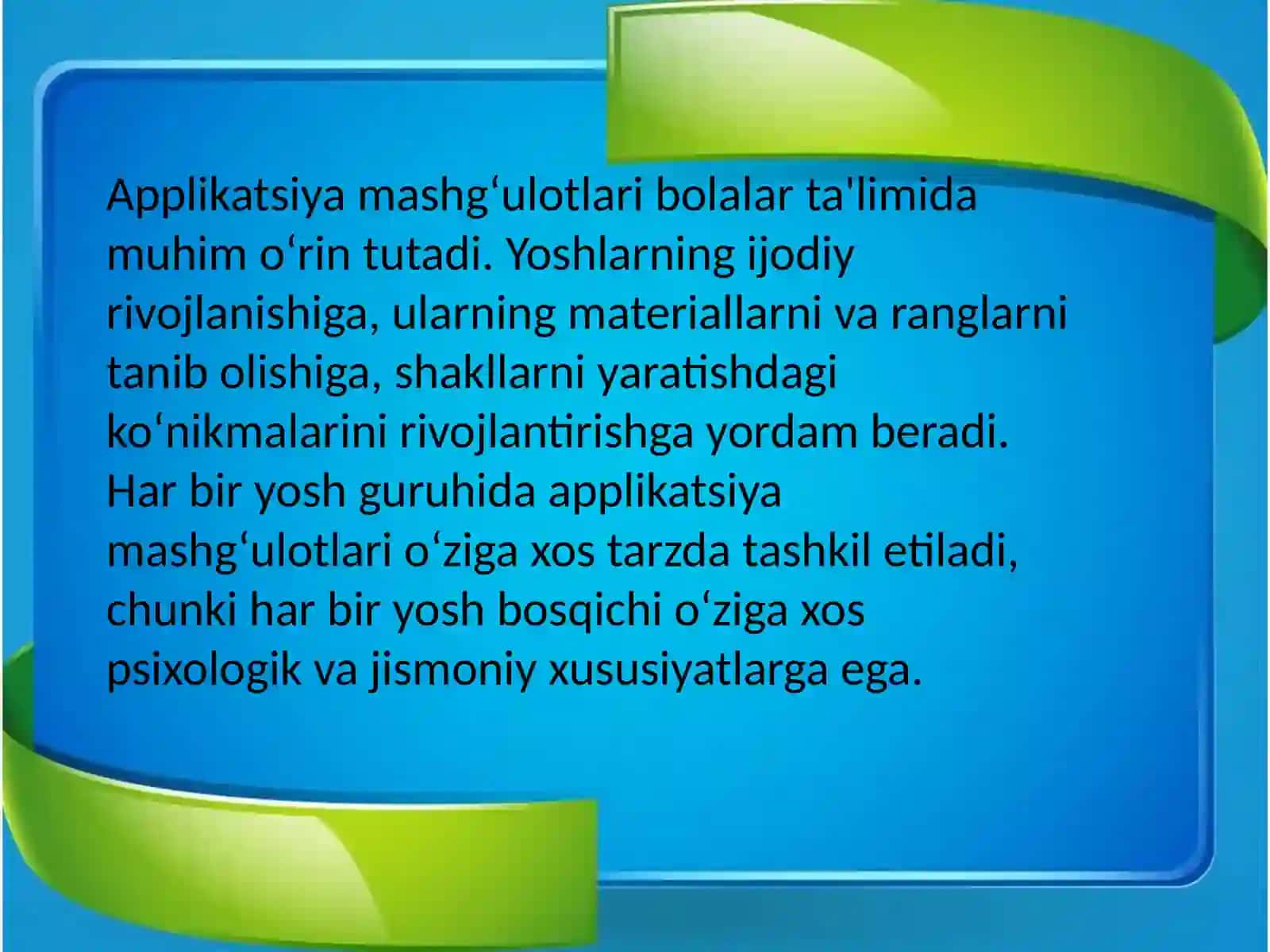 Applikatsiya mashg‘ulotlari 4