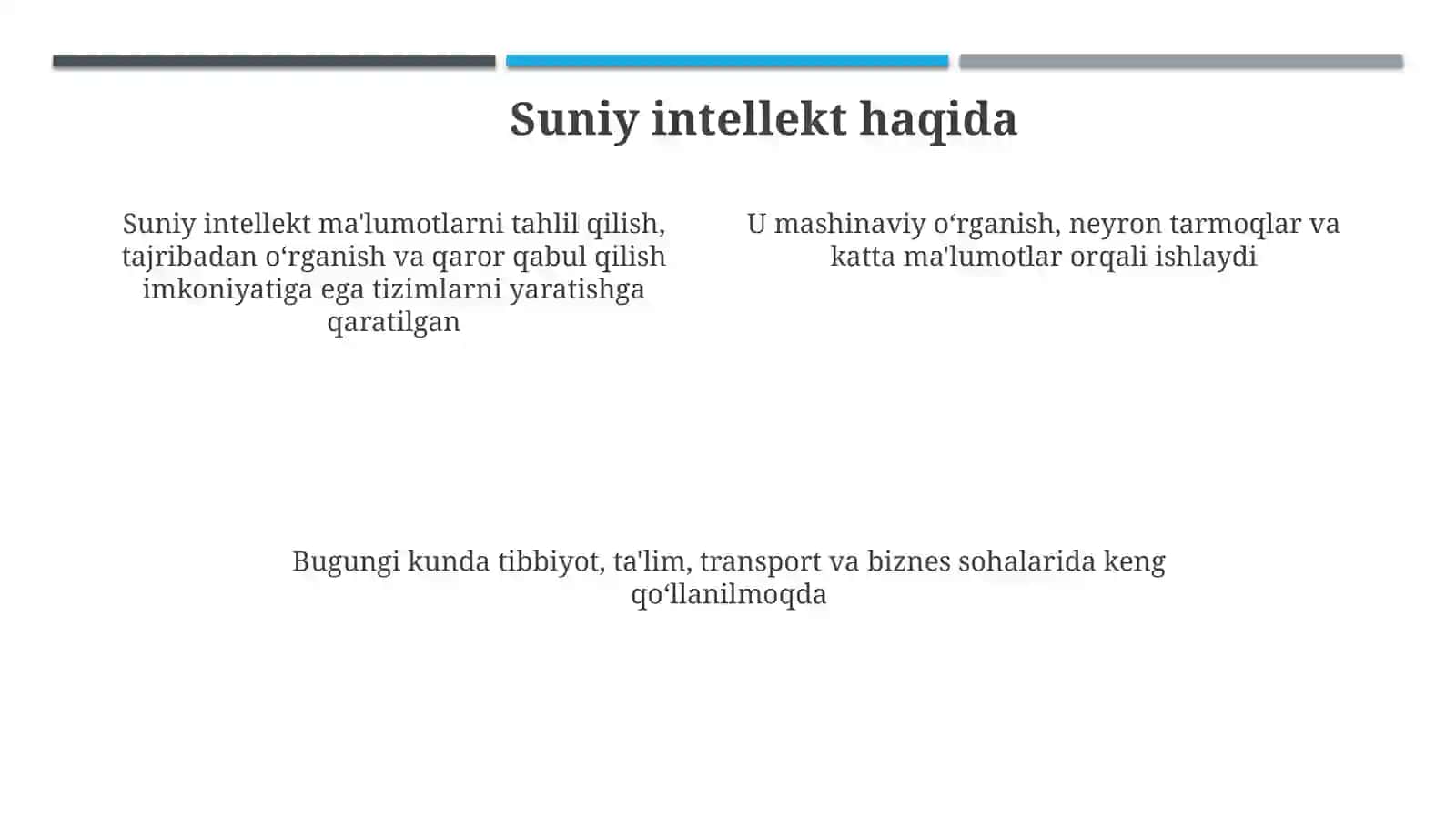 Suniy intellekt va kelajak texnalogiyalari 4