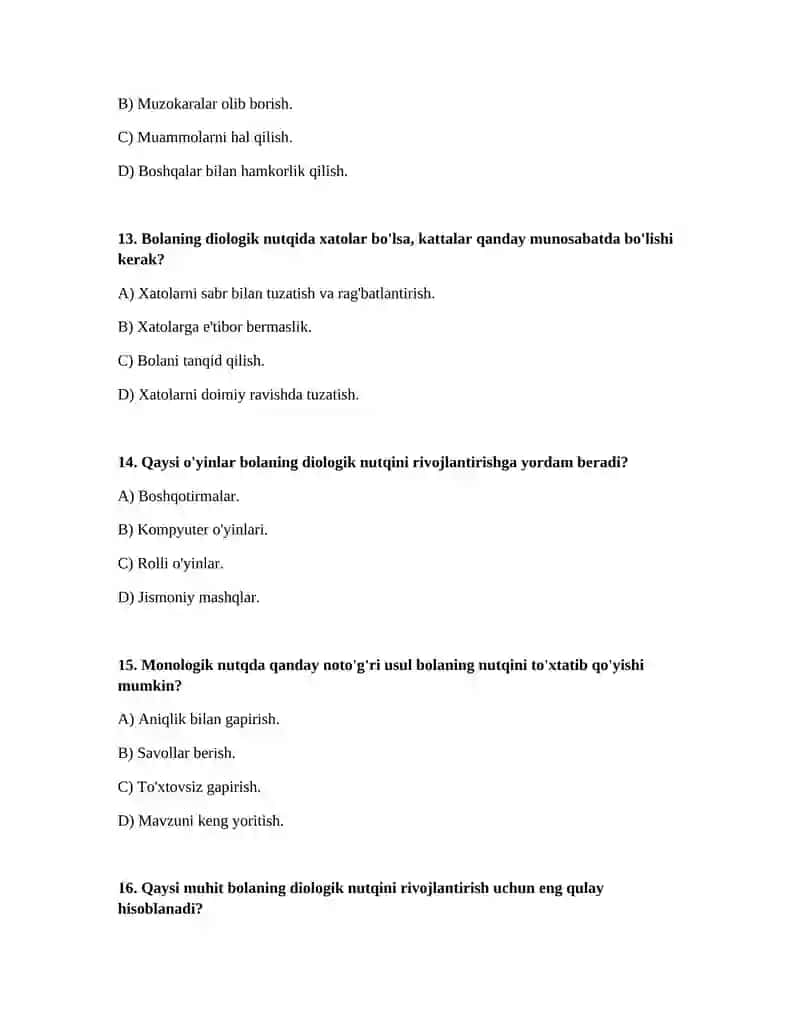 Bolaning ijtimoiy shaxs sifatida shakilantrishda diologik va monologik nutq 4
