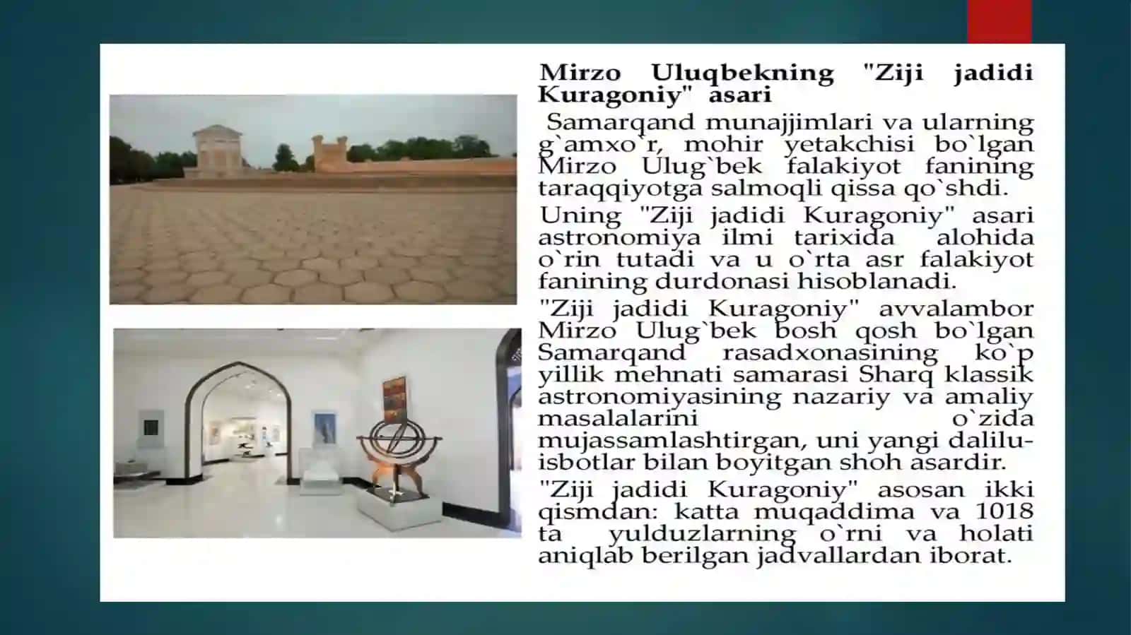 Mirzo Ulug’bek 4