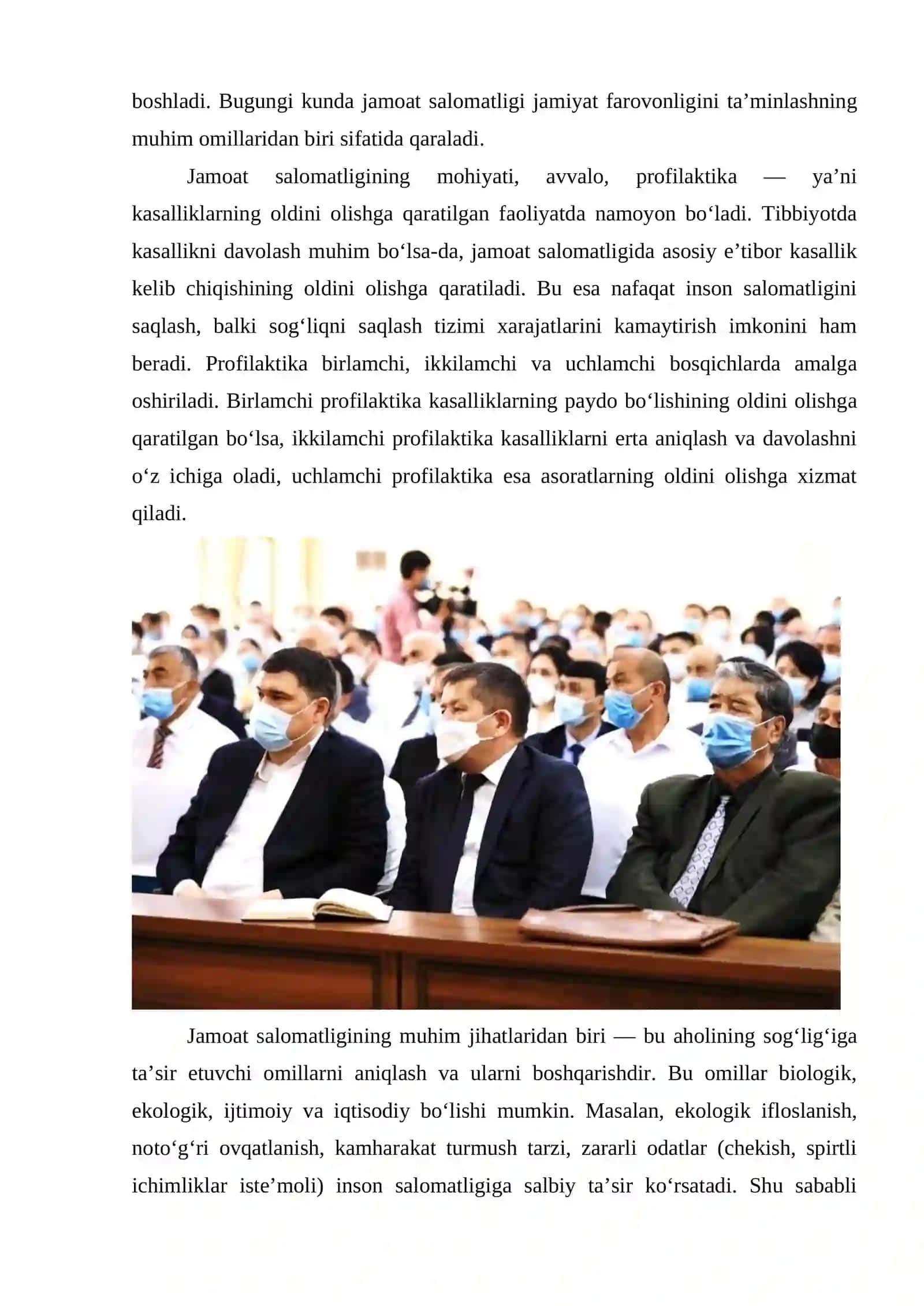 Jamoat salomatligida ilmiy yondashuv va tamoyillar haqida tushuncha 4