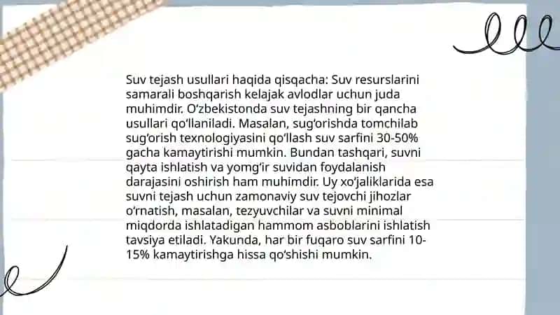 Resurslardan samarali foydalanish 4