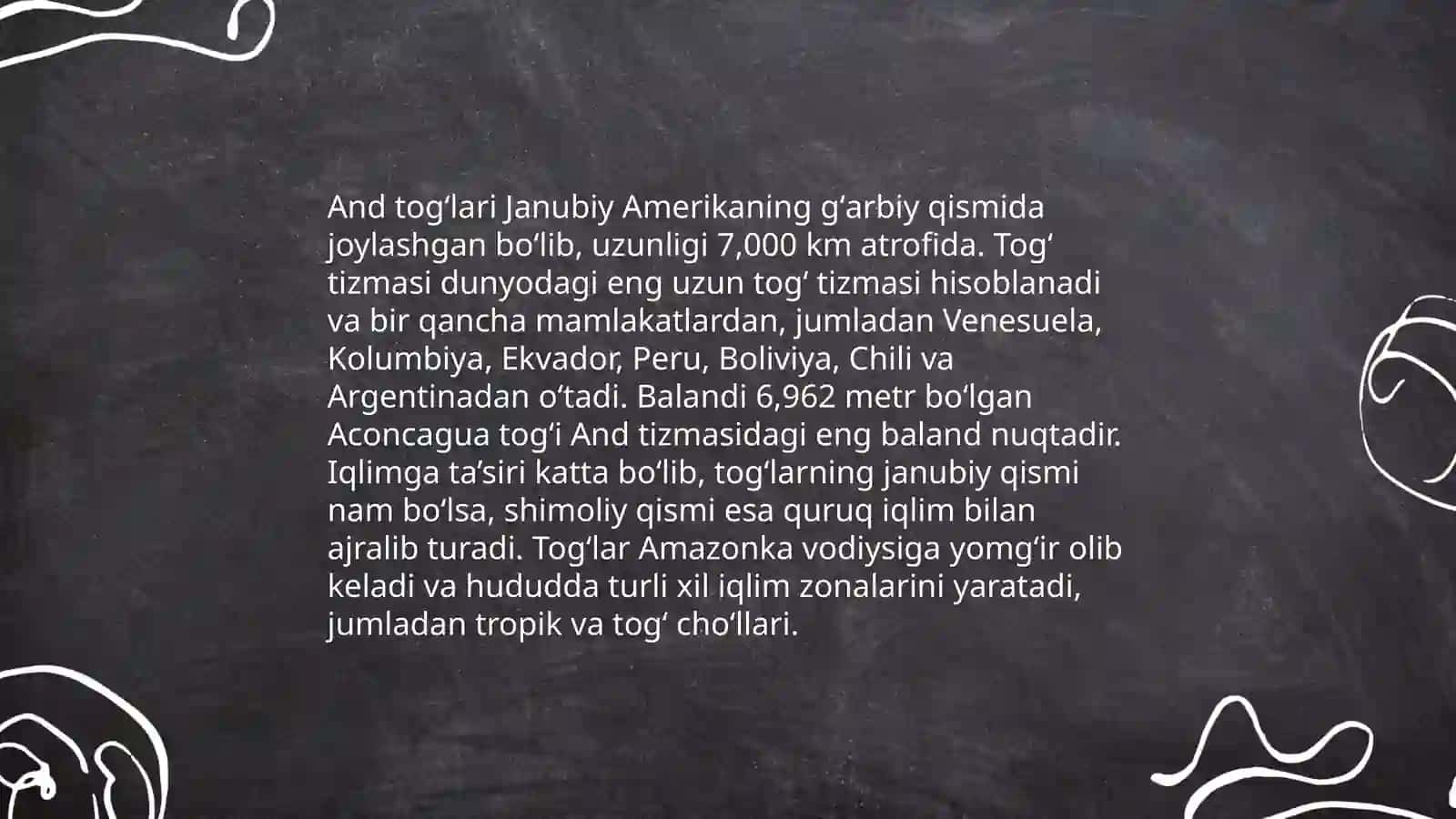 Janubiy Amerika iqlimi va ichki suvlari 4