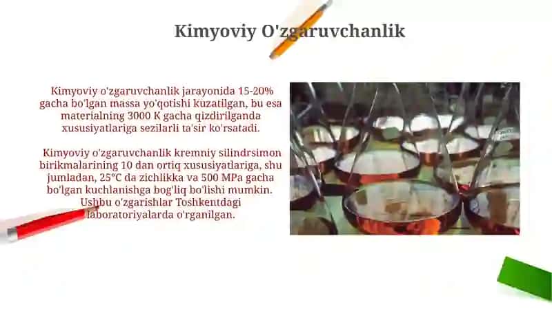 Silikat silindrsimon birikmalar 4