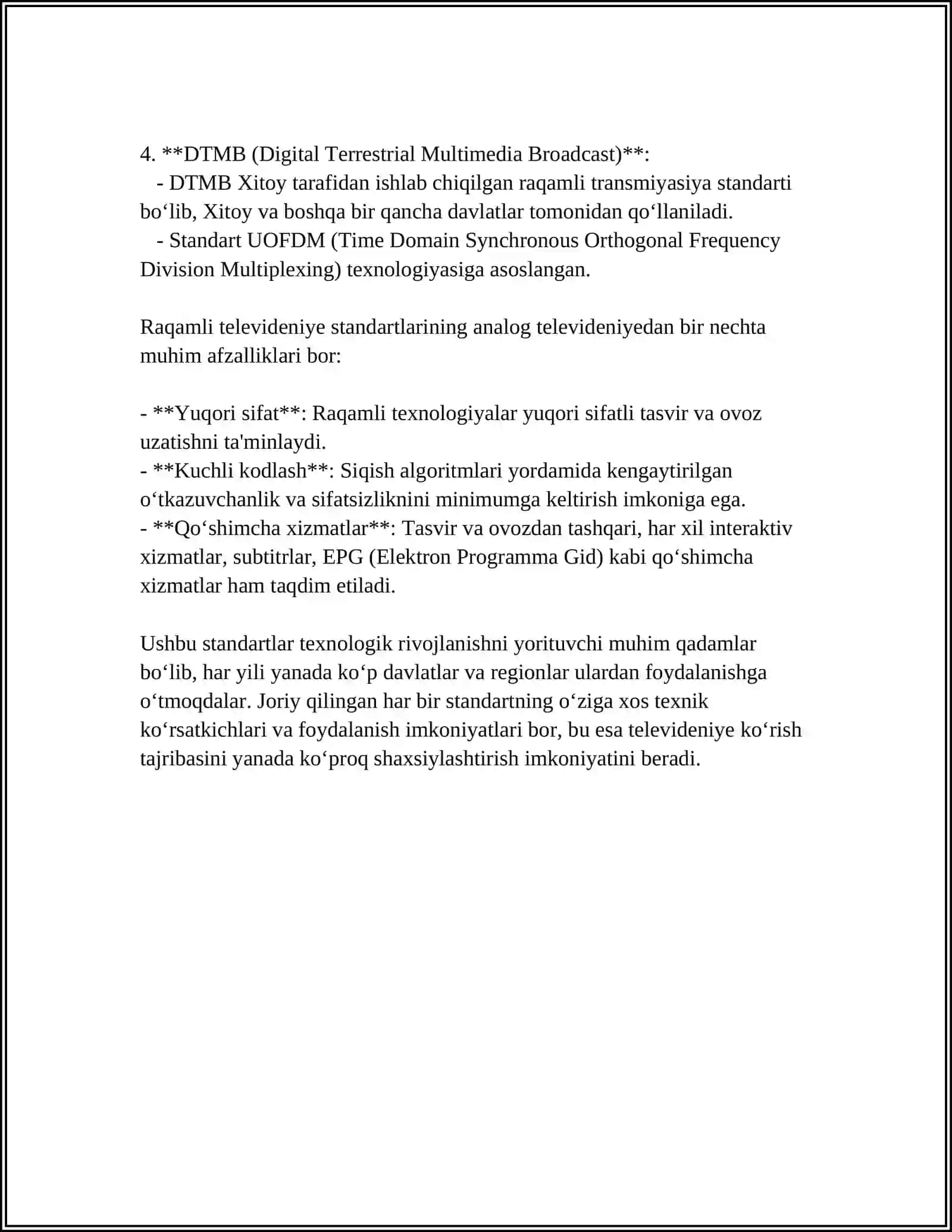 TV-TYUNERLAR.TELEVIZION ESHITTIRISH STANDARTLARI 4