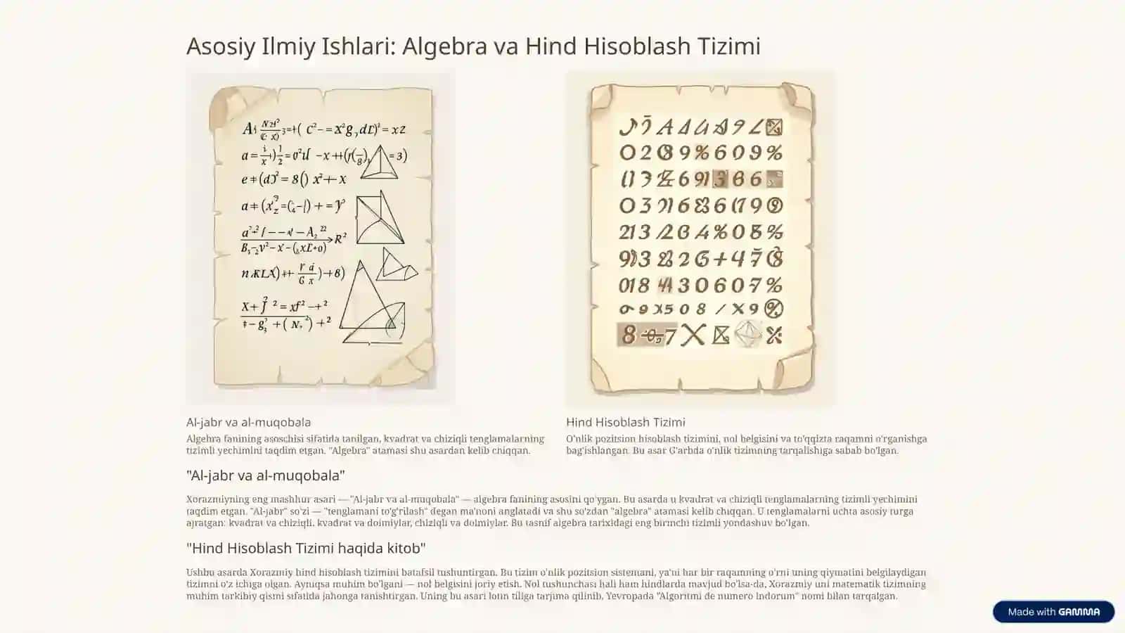 Abu Abdulloh Muhammad ibn Muso al-Xorazmiy: Algebra va Algoritmning Otasi 4
