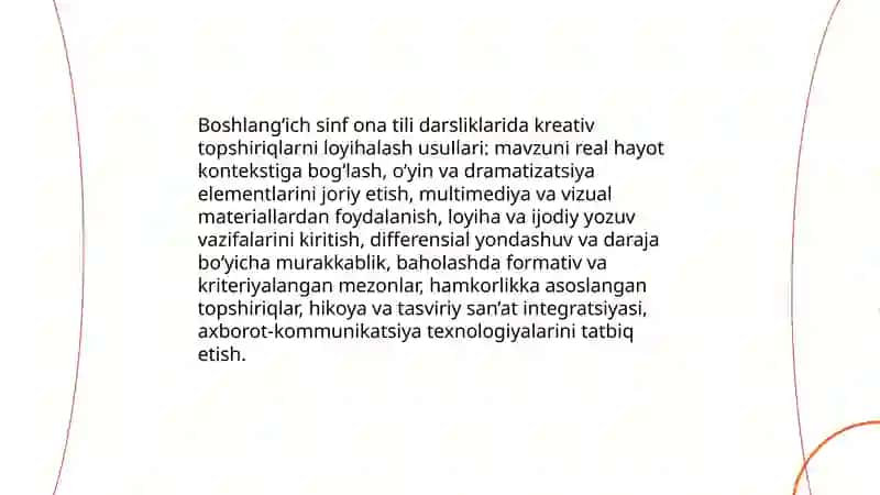 Boshlang‘ich sinf ona tili DTS dastur va darsliklarida kreativ yondashuv 4