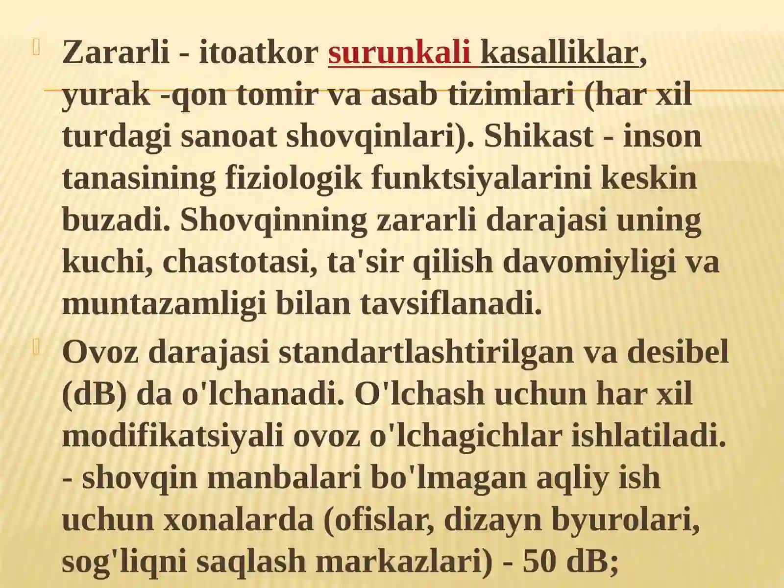 Ishlab chiqarishdashovqin, tebranish, himoya usullari 4