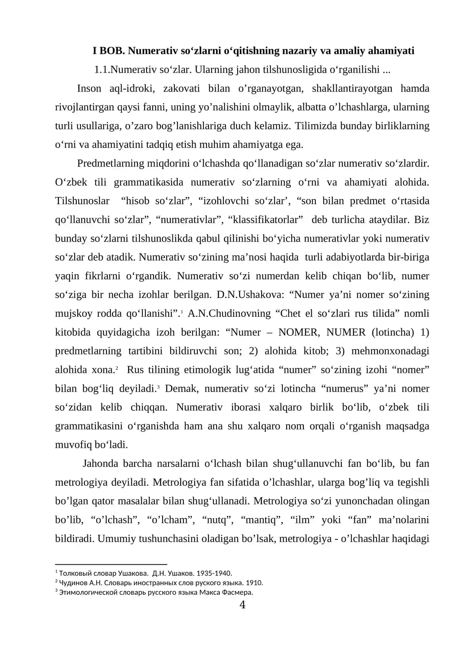 Numerativ so‘zlar va sonlar 4
