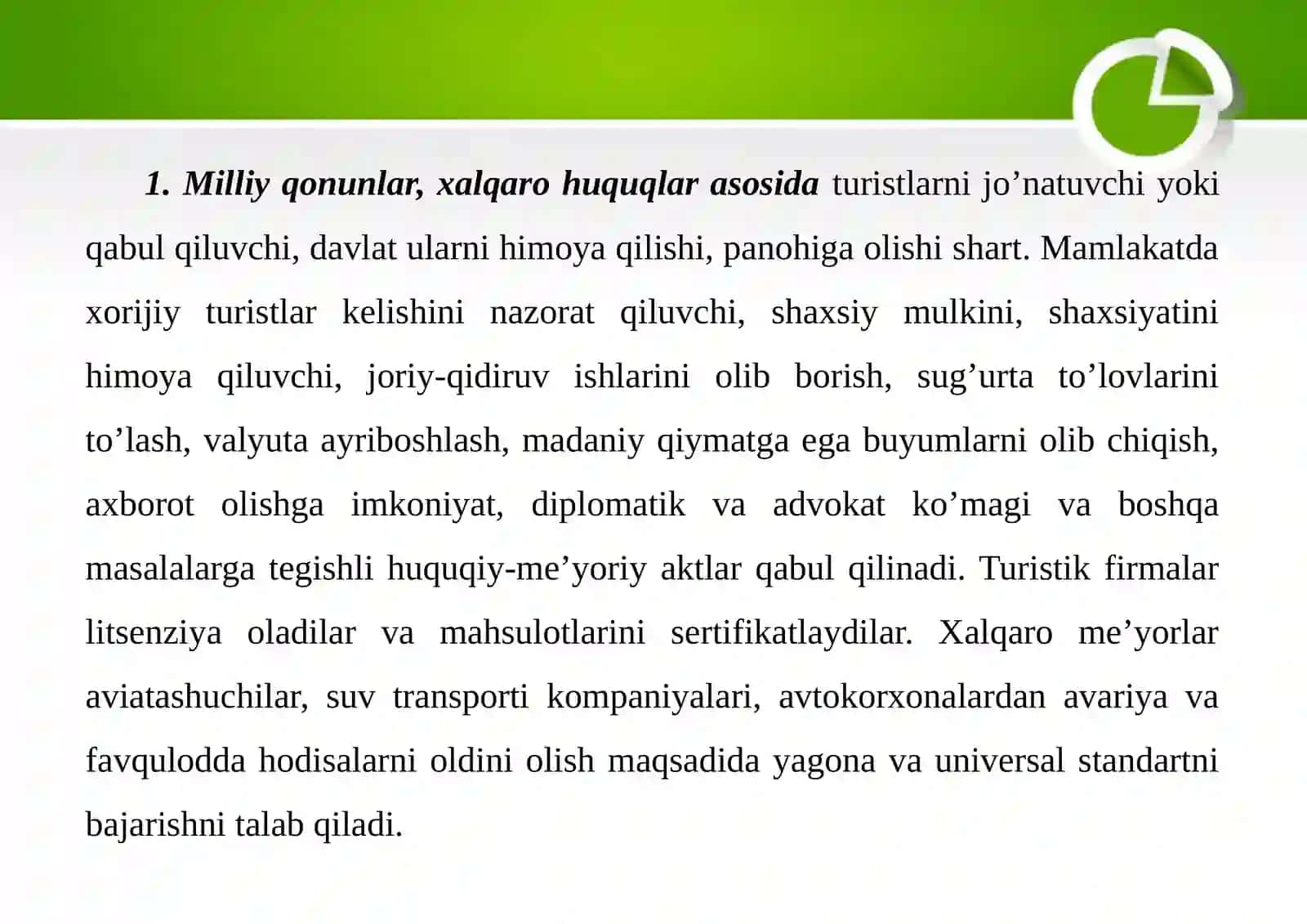 Turizm sohasida xavfsizlikni ta’minlash tamoyillari 4