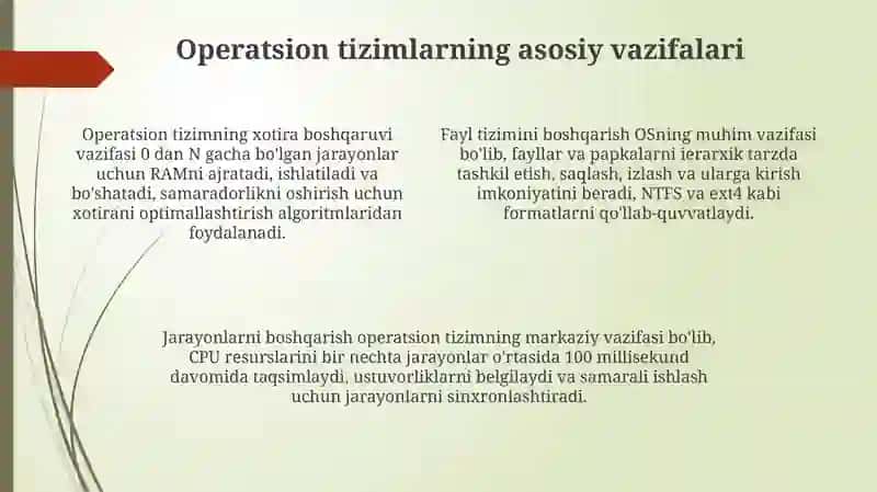 Operatsion tizimlar 4