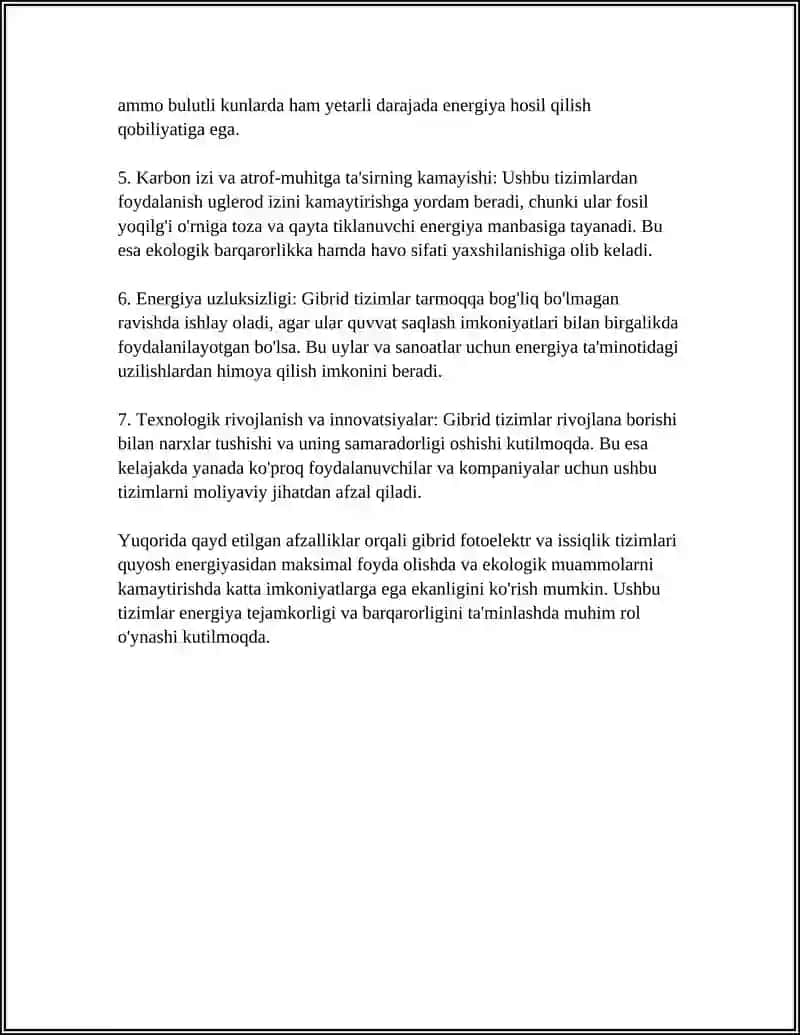 GIBRID FOTOVOLTAIK ISSIQLIK QURILMALARI 4