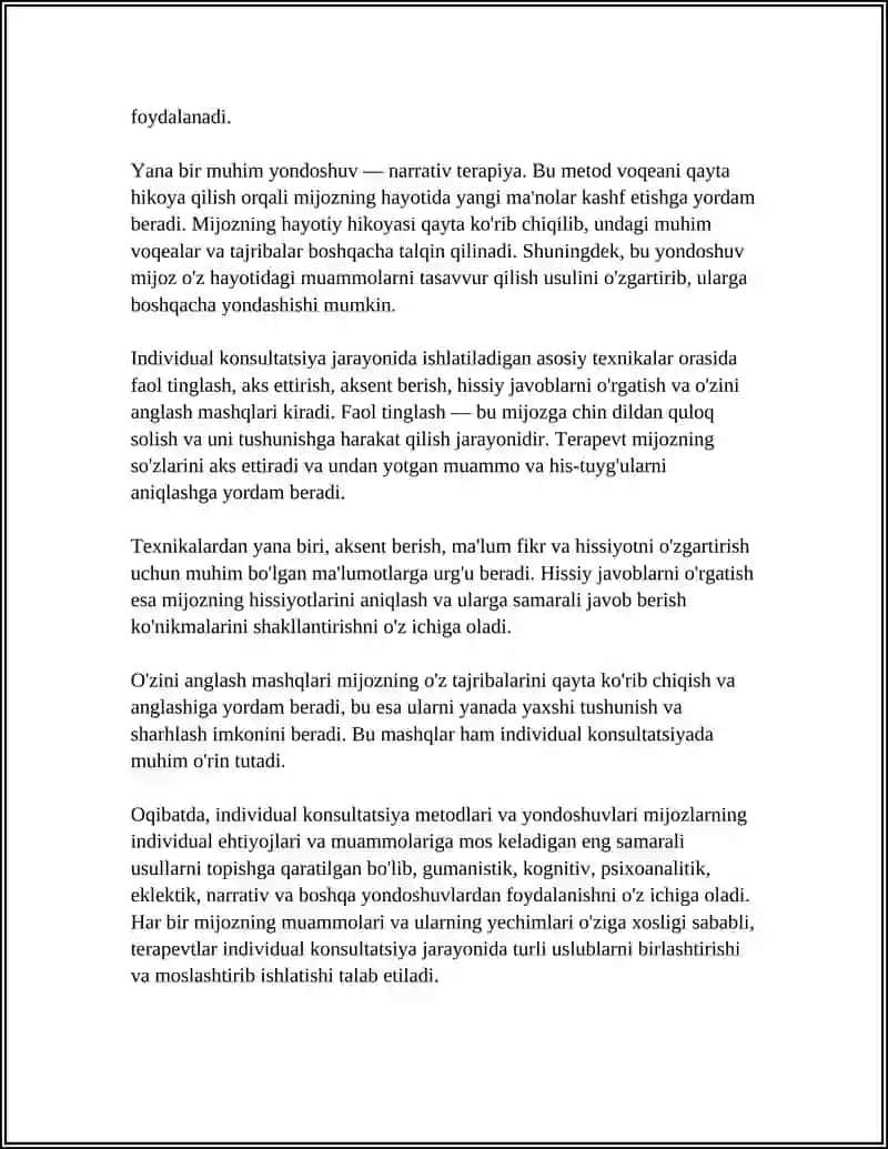 INDIVIDUAL VA GURUHIY KONSULTATSIYA 4