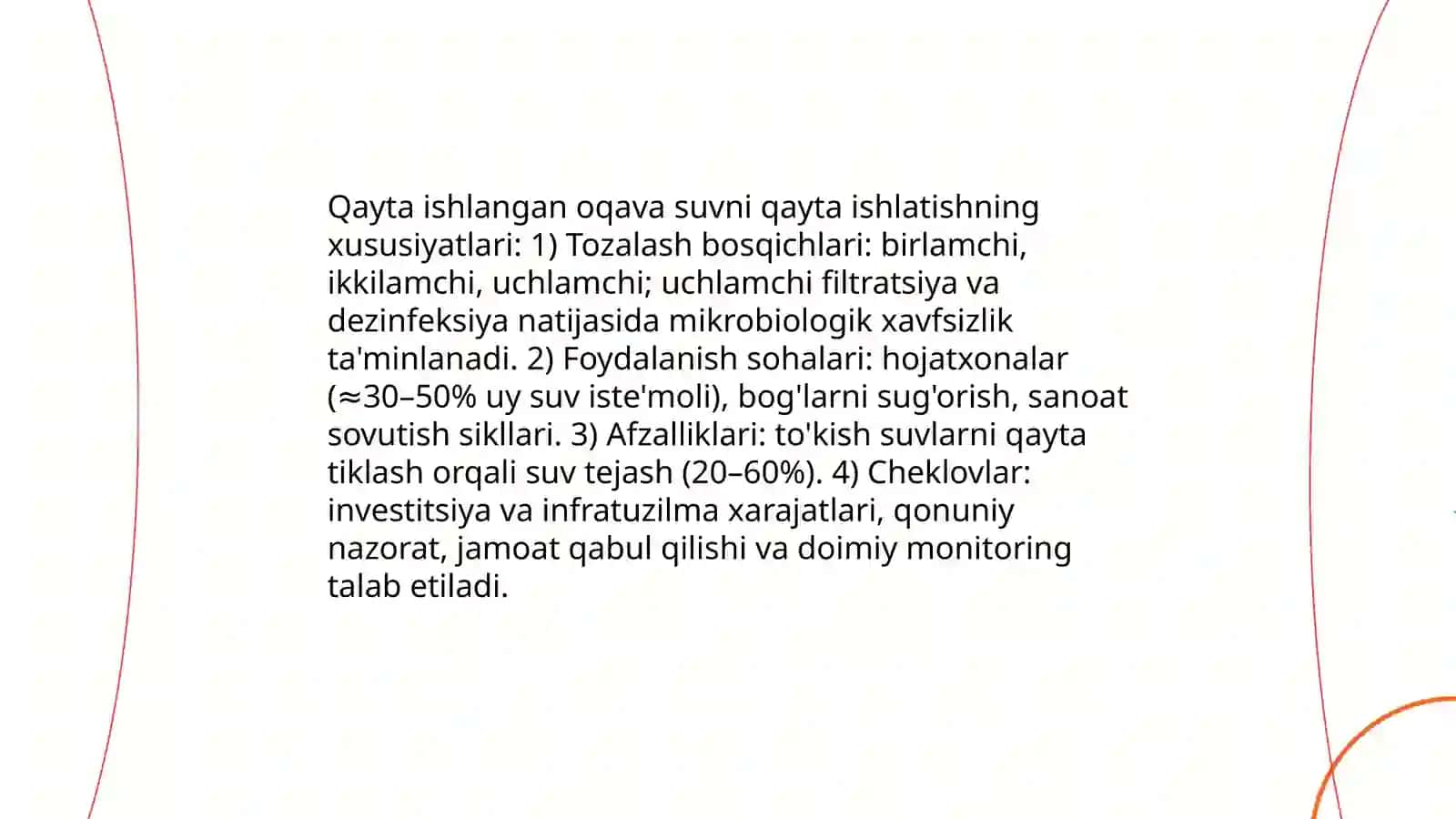 Suv tanqisligini oldini olish imkoniyatlarining xususiyatlari 4