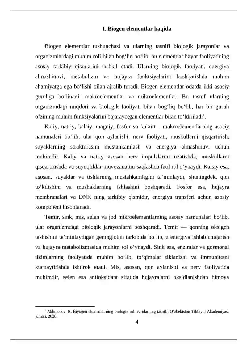 BIOGEN ELEMENTLARNING INSON SALOMATLIGI VA HAYOTIY JARAYONLARDAGI ROLI 4