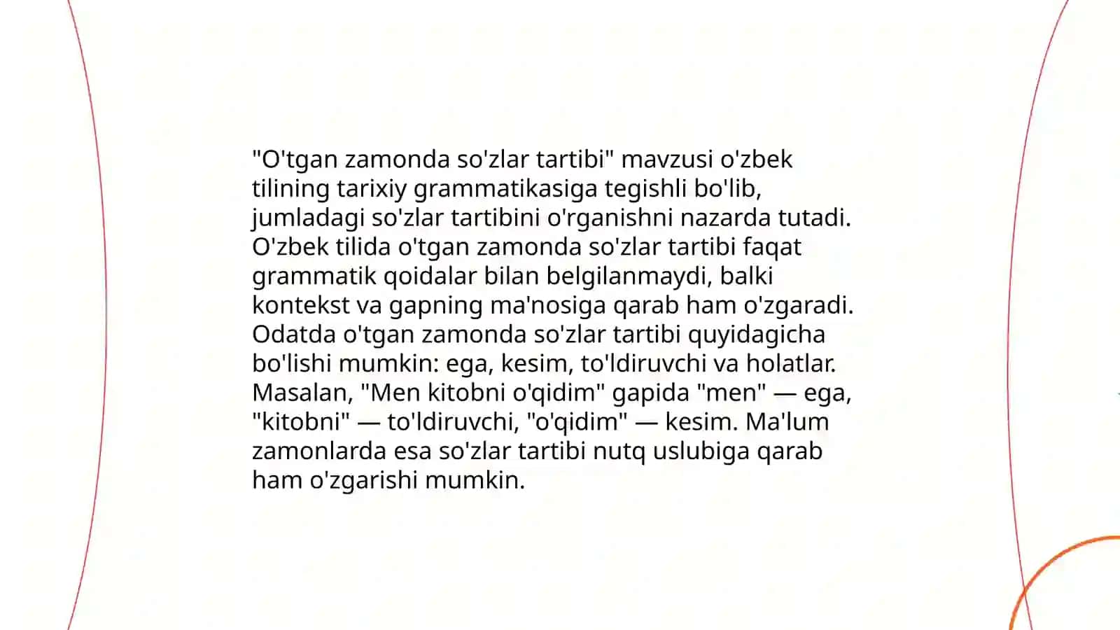 O'tgan zamon fe'llari 4