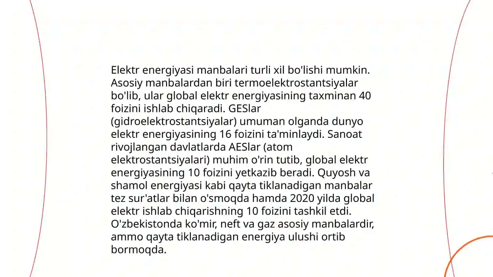 Energetik resurslarning turlari 4