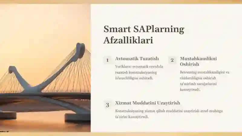 Betonkonstruksiyalarning yoriqlarini yopish uchun smart superabsorbent polemerlar ishlab chiqarish 4