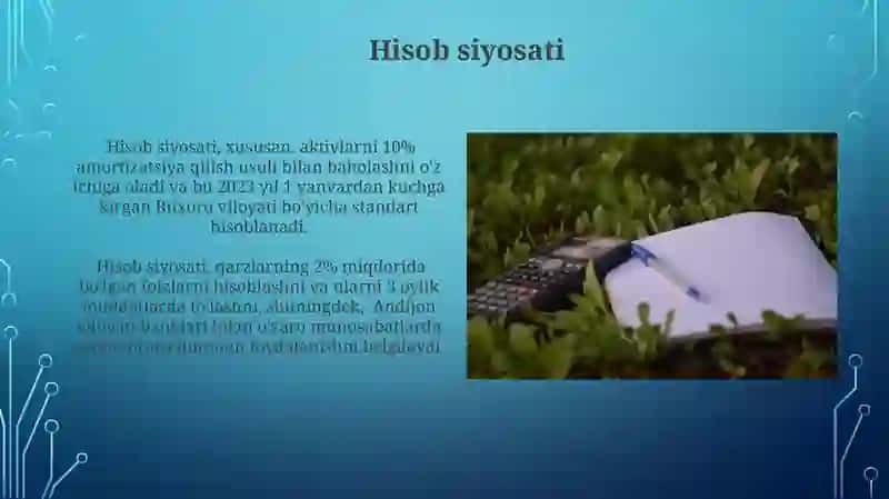 Foyda va zararlar hisobini yuritish tartibi 4
