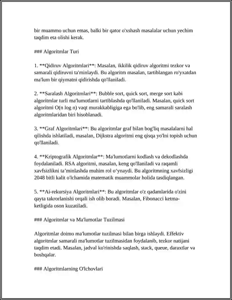 ALGORITMLAR 4