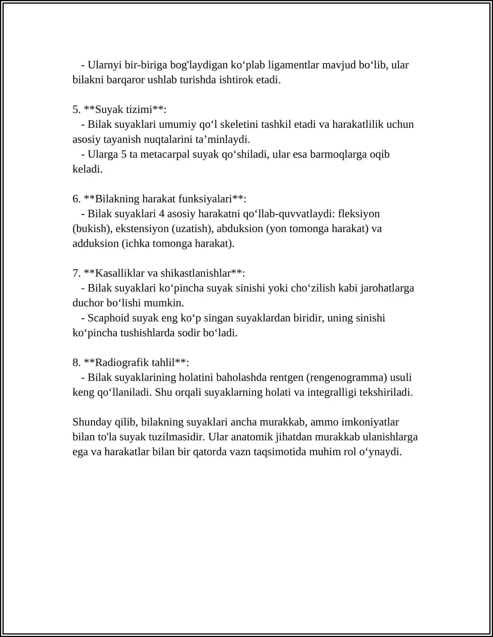 QO‘LNING ERKIN SUYAKLARI 4