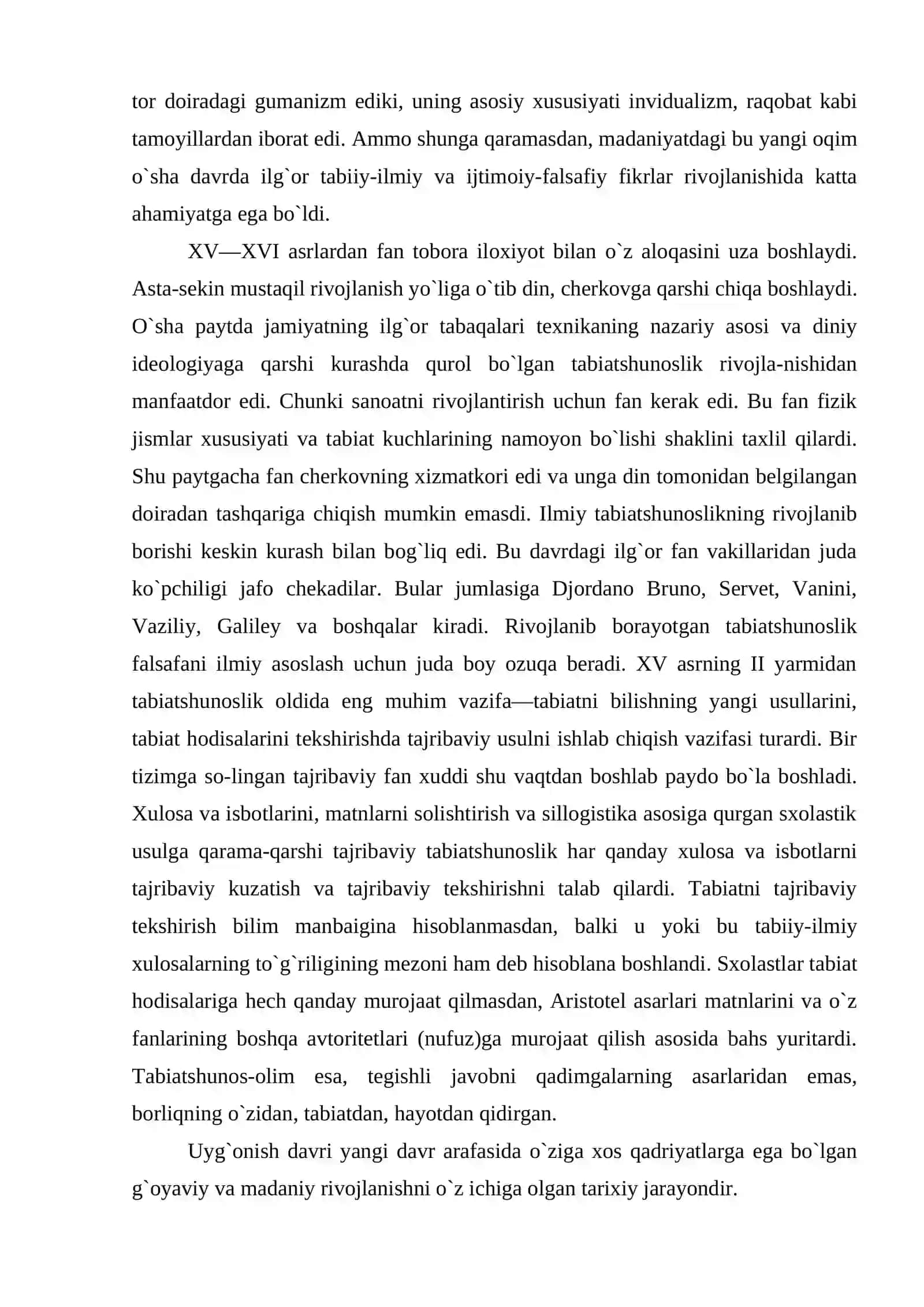 Uyg`onish davri XIV-XVI asrlar Yevropada ilmiy bilimlar rivojida уаngi davr 4