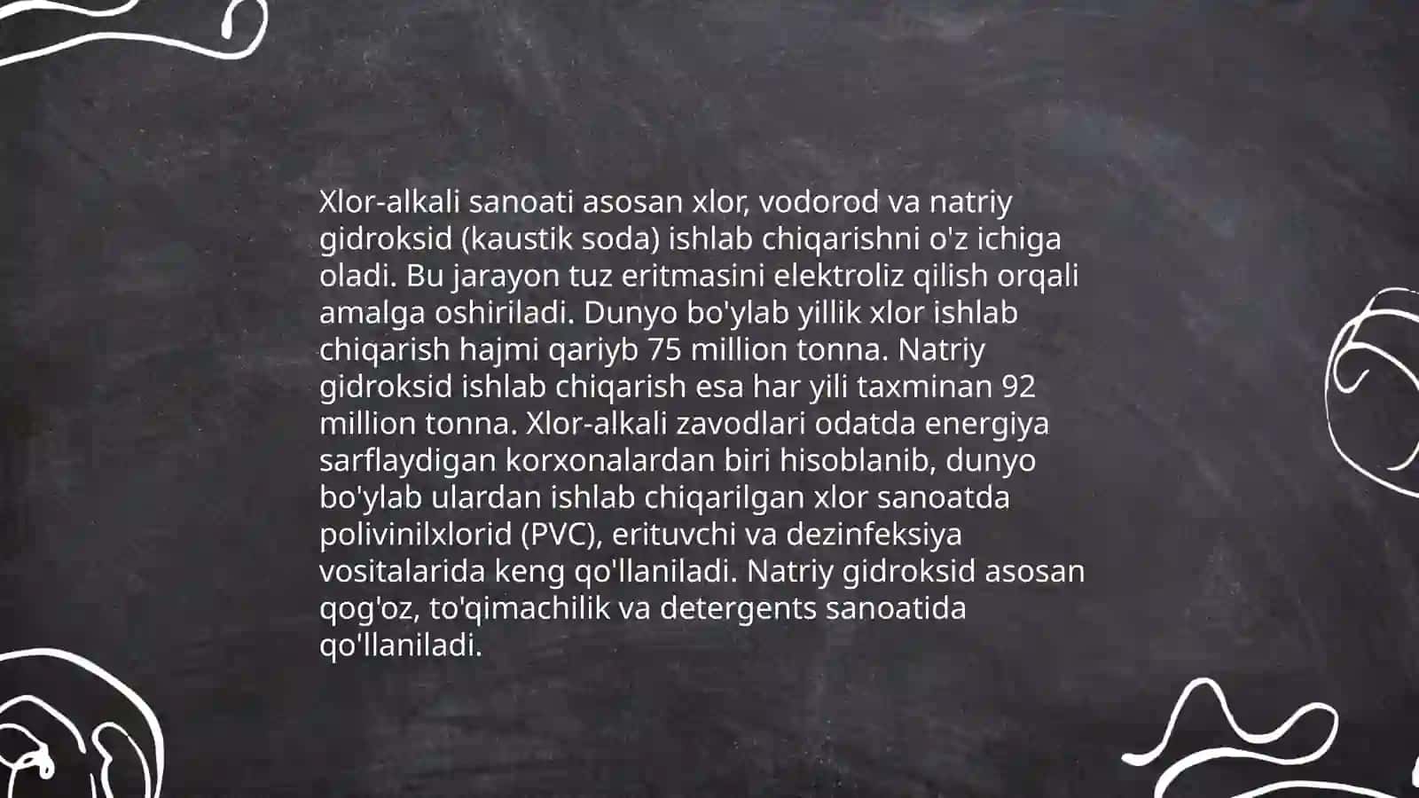 Sanoatda elektroliz jarayonini qoʻllash 4